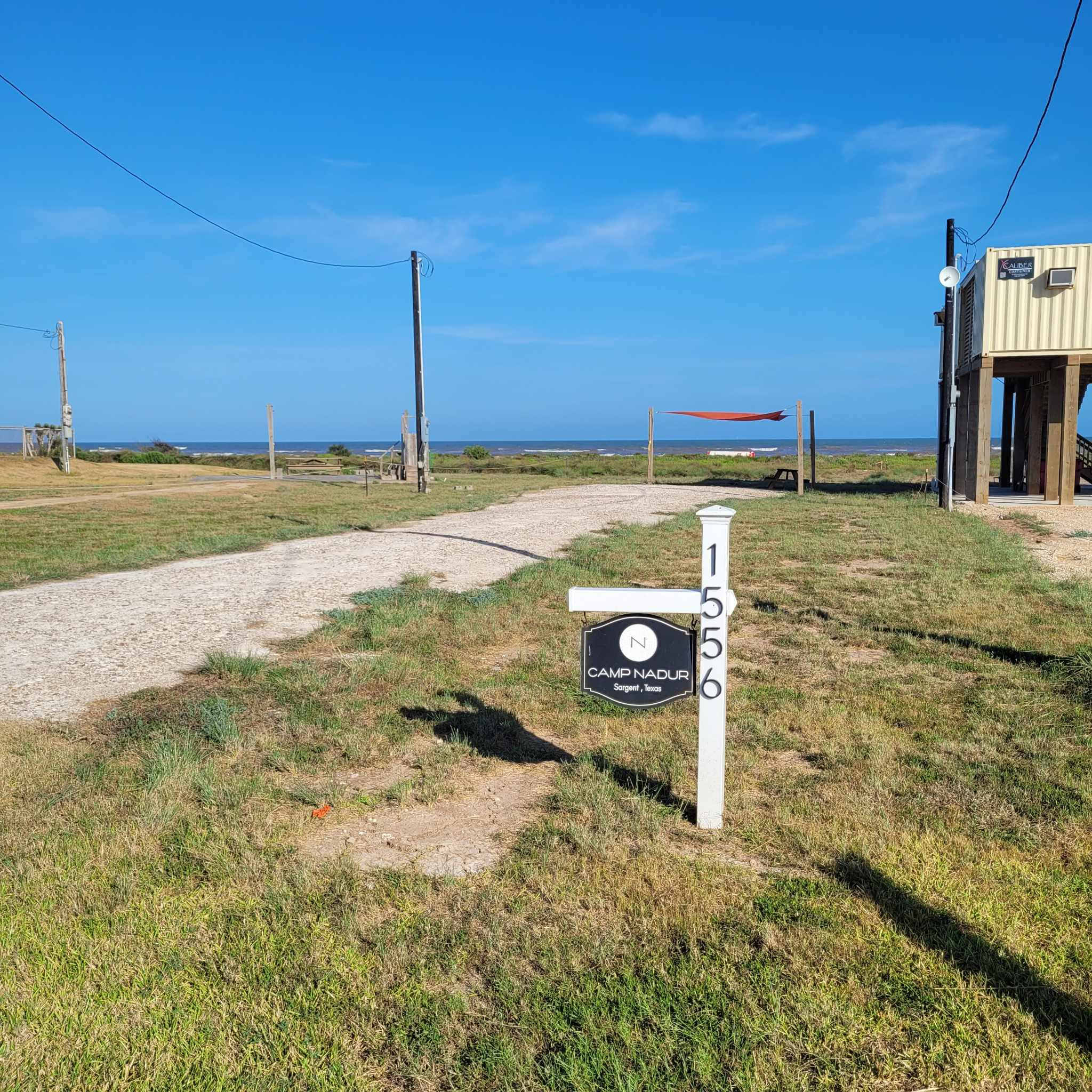View of lot from road--lot overlooks the Gulf of Mexico.
