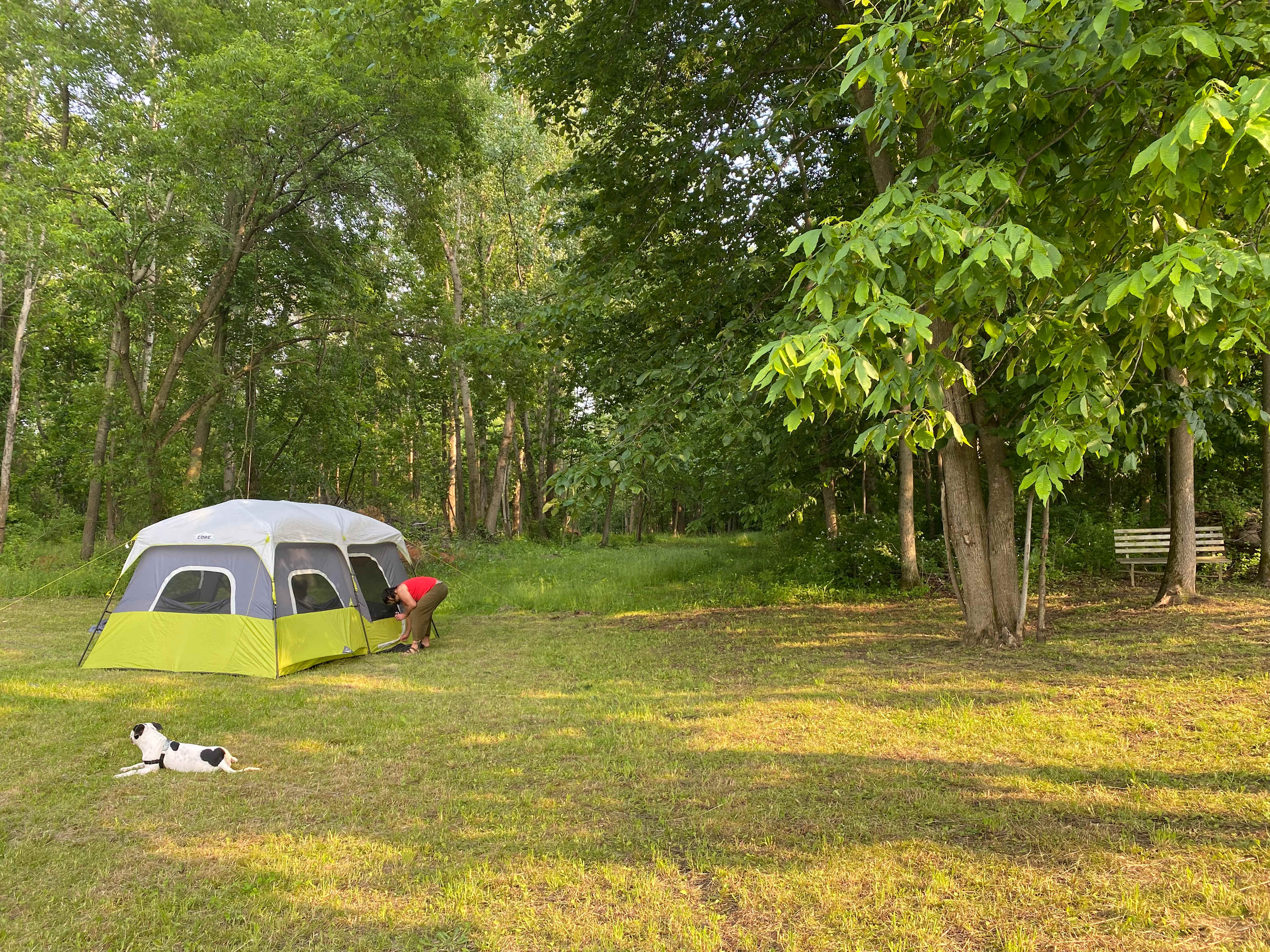 Spring lake retreat on the farm