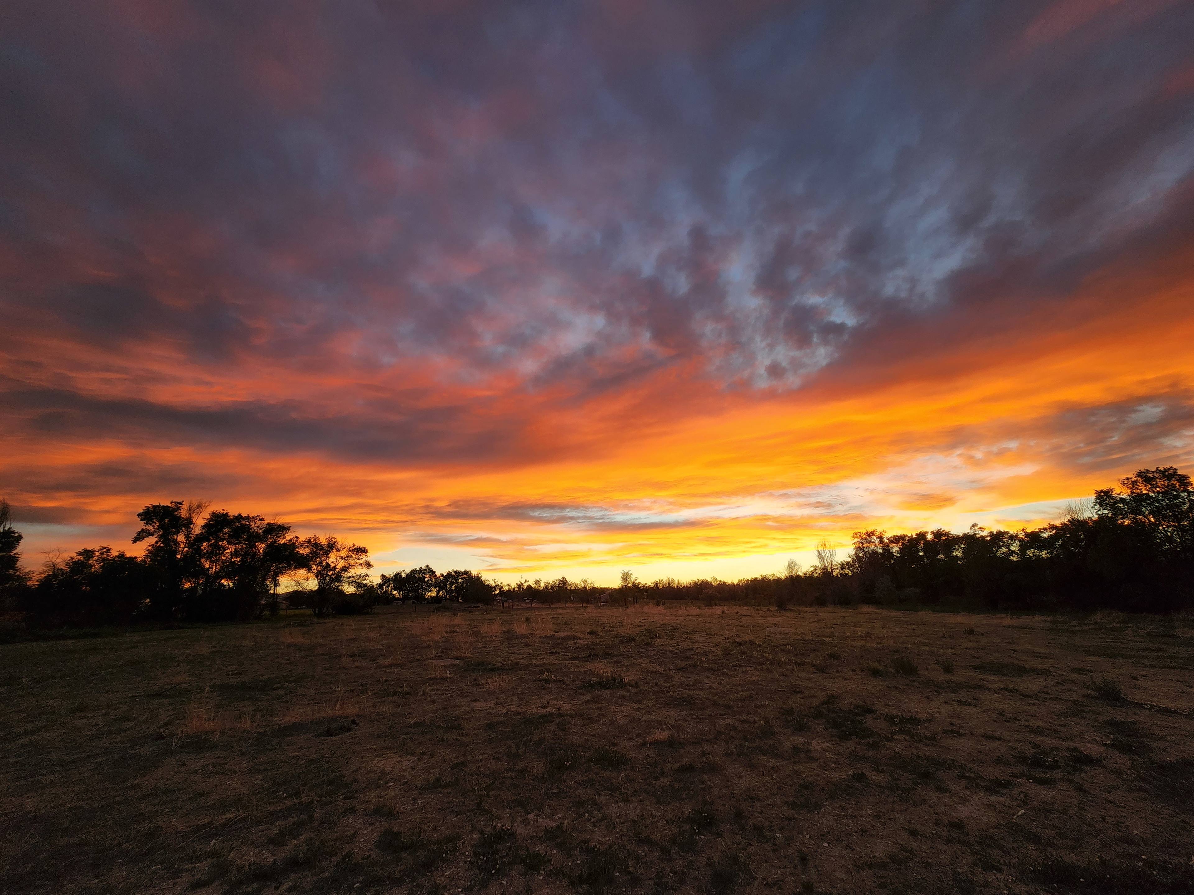 Sunset from the site. 
