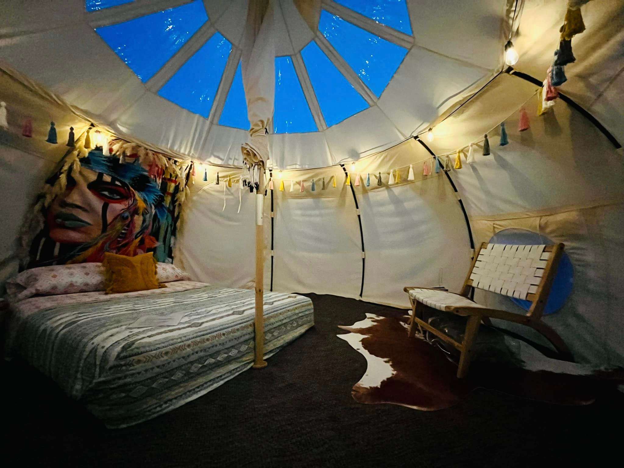 Stargazer Yurt Near Ocean City, MD