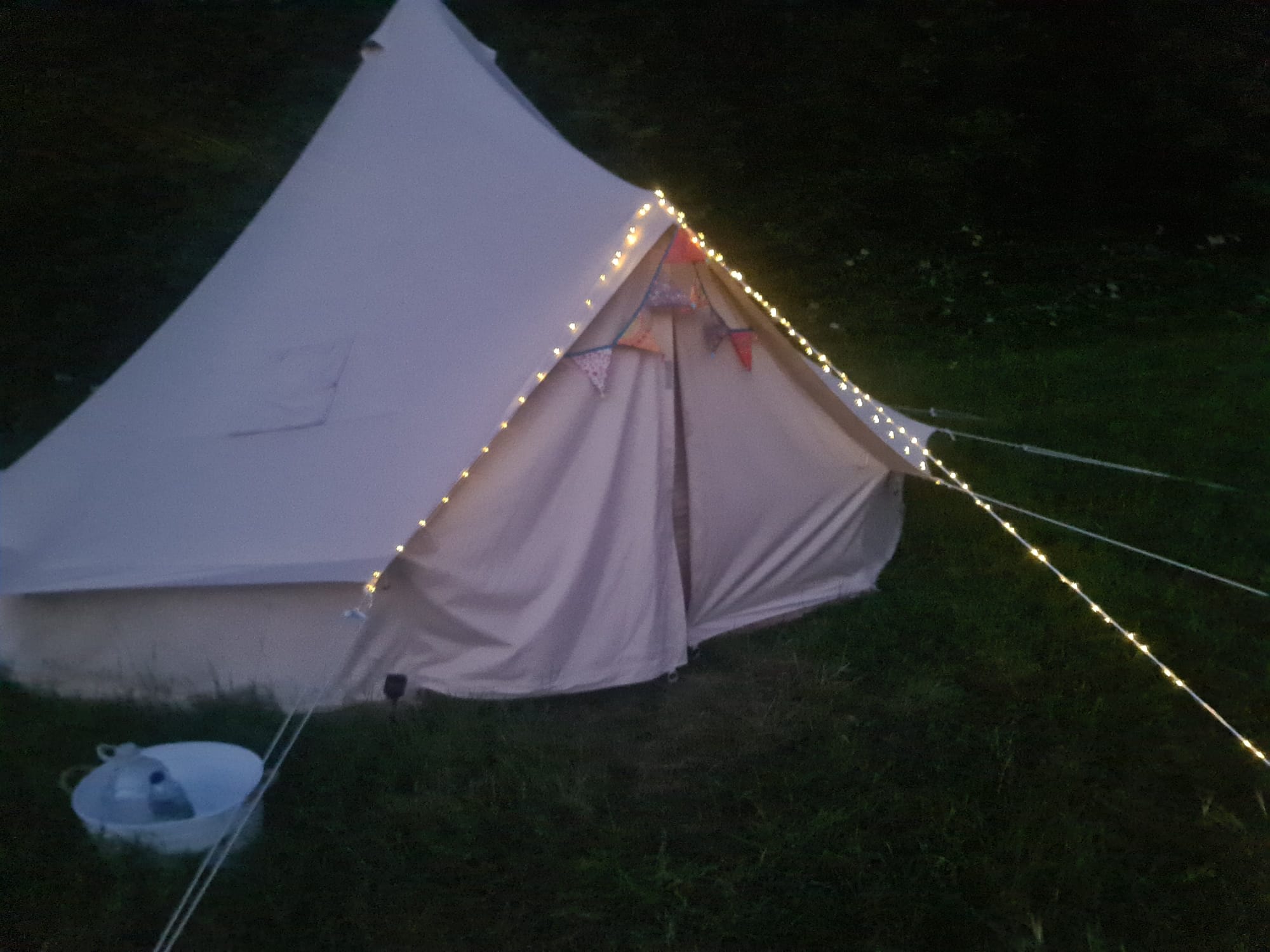 Love a few fairly lights and bunting