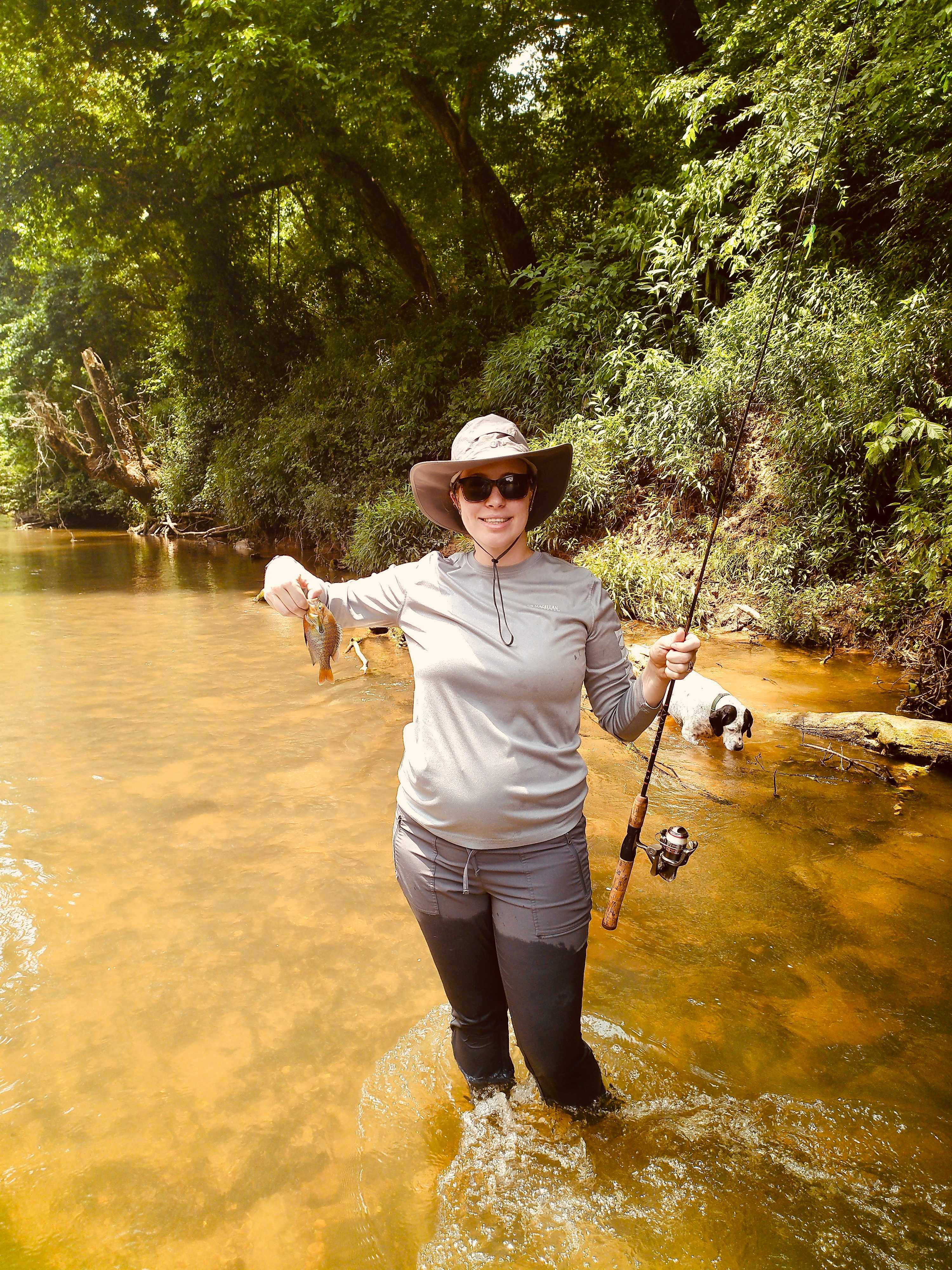 Walk right down to the Dan river to go for a swim or fish! 