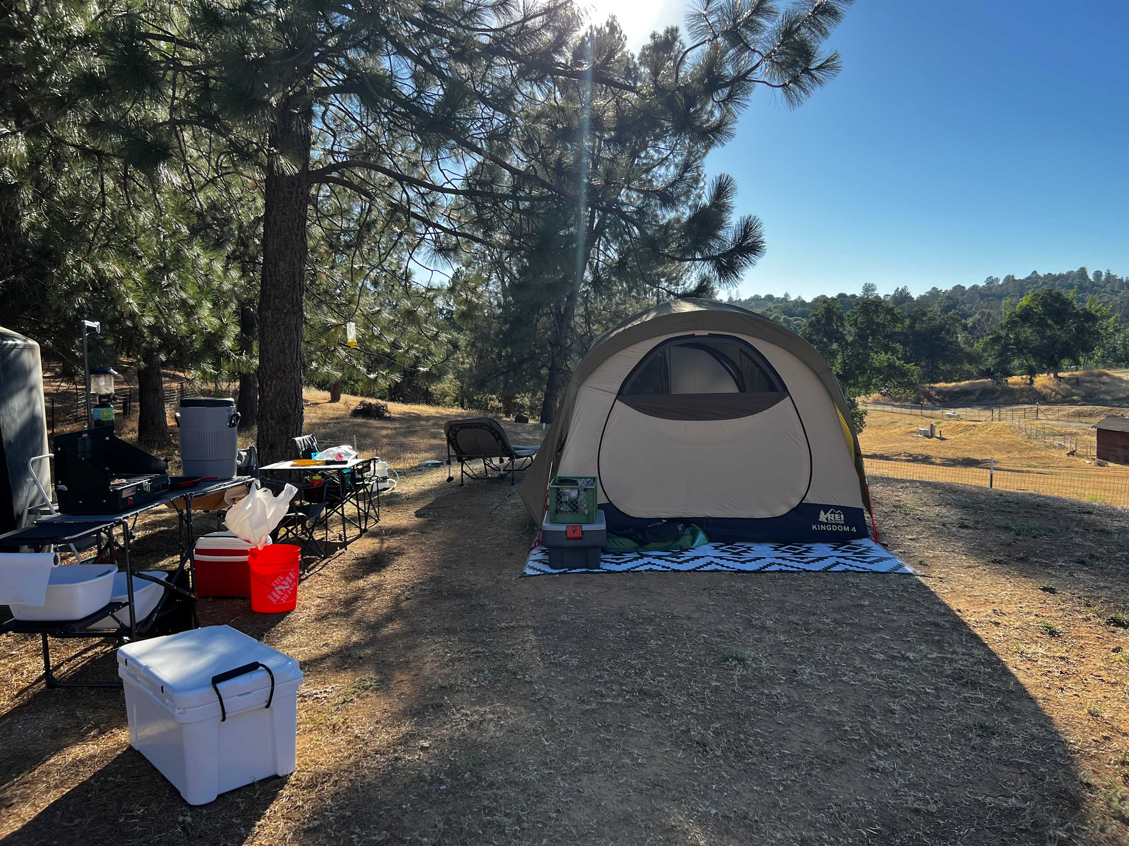 Our tent/camp invasion