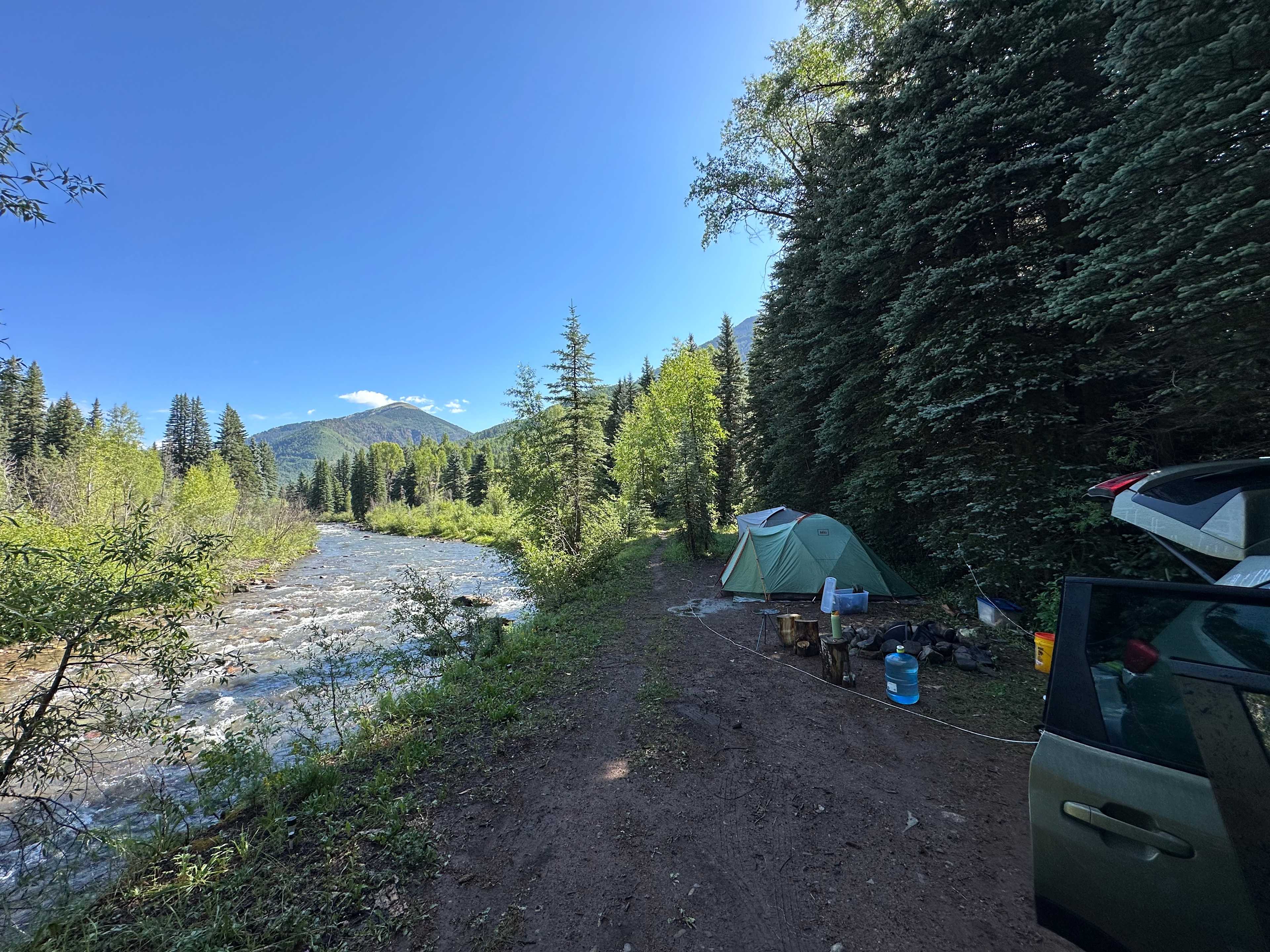 Room for a car and two tents