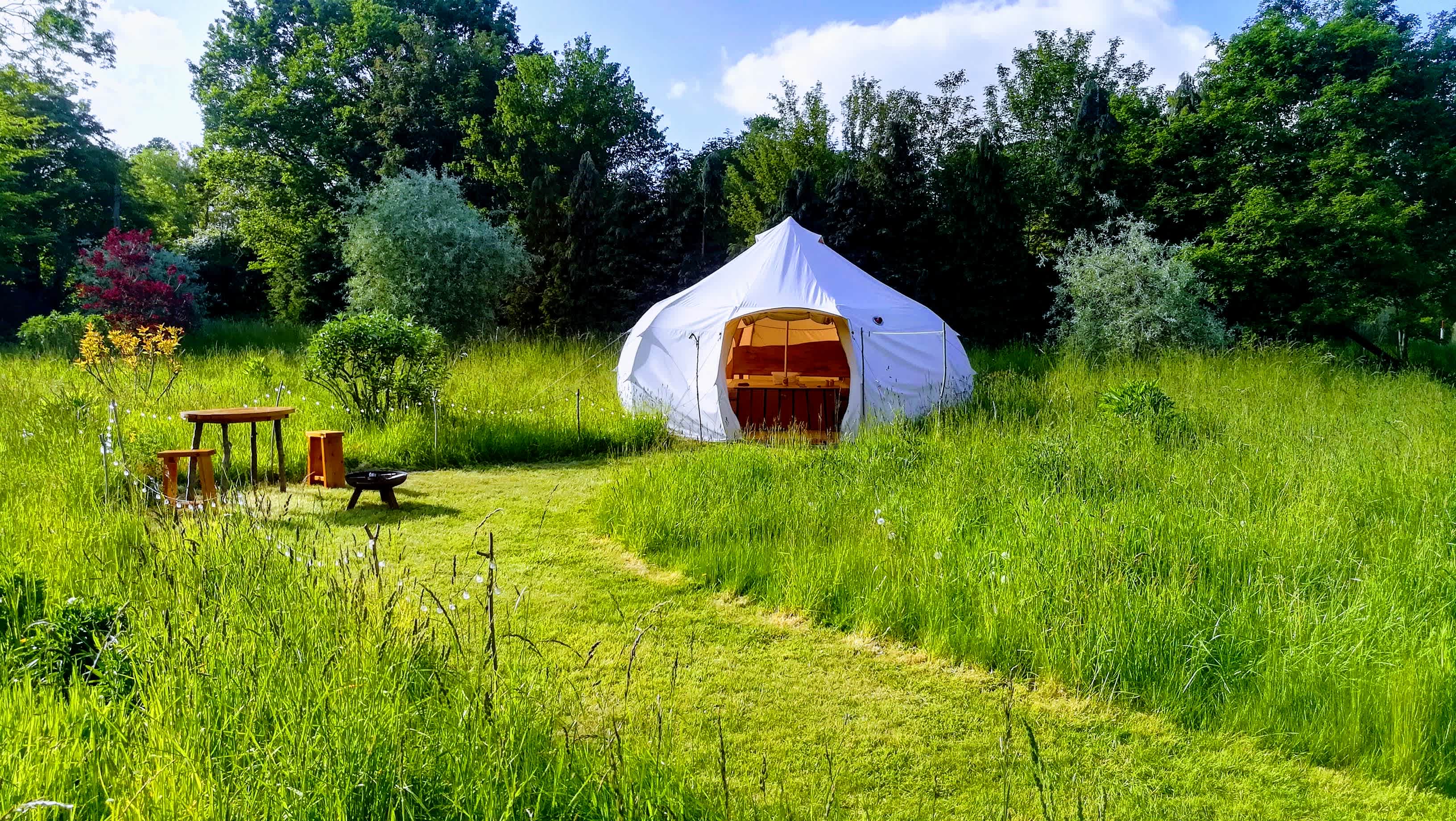 Glamping at Bressingham Gardens