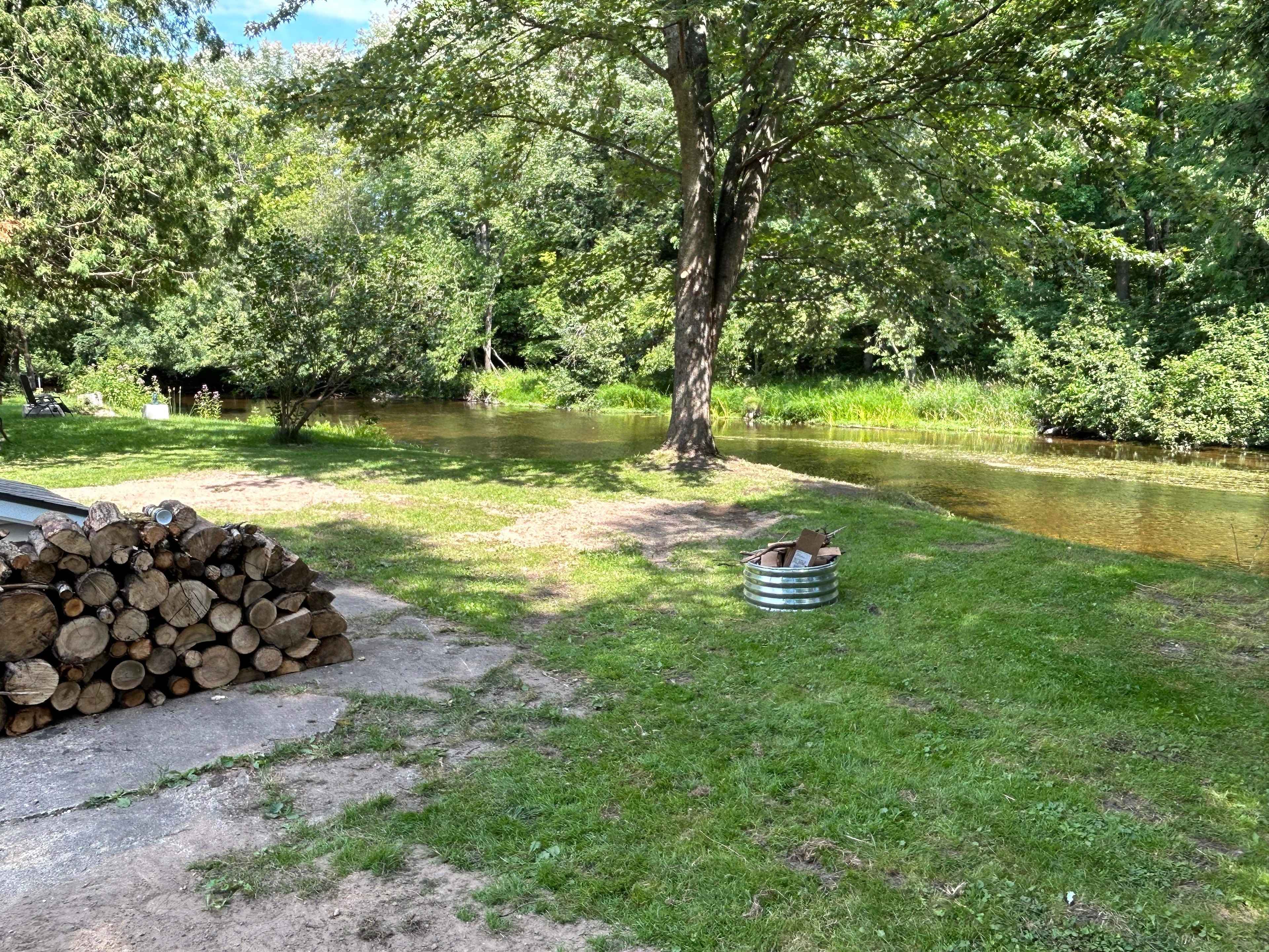 View from the RV pad at Deer Path Lane towards the river 