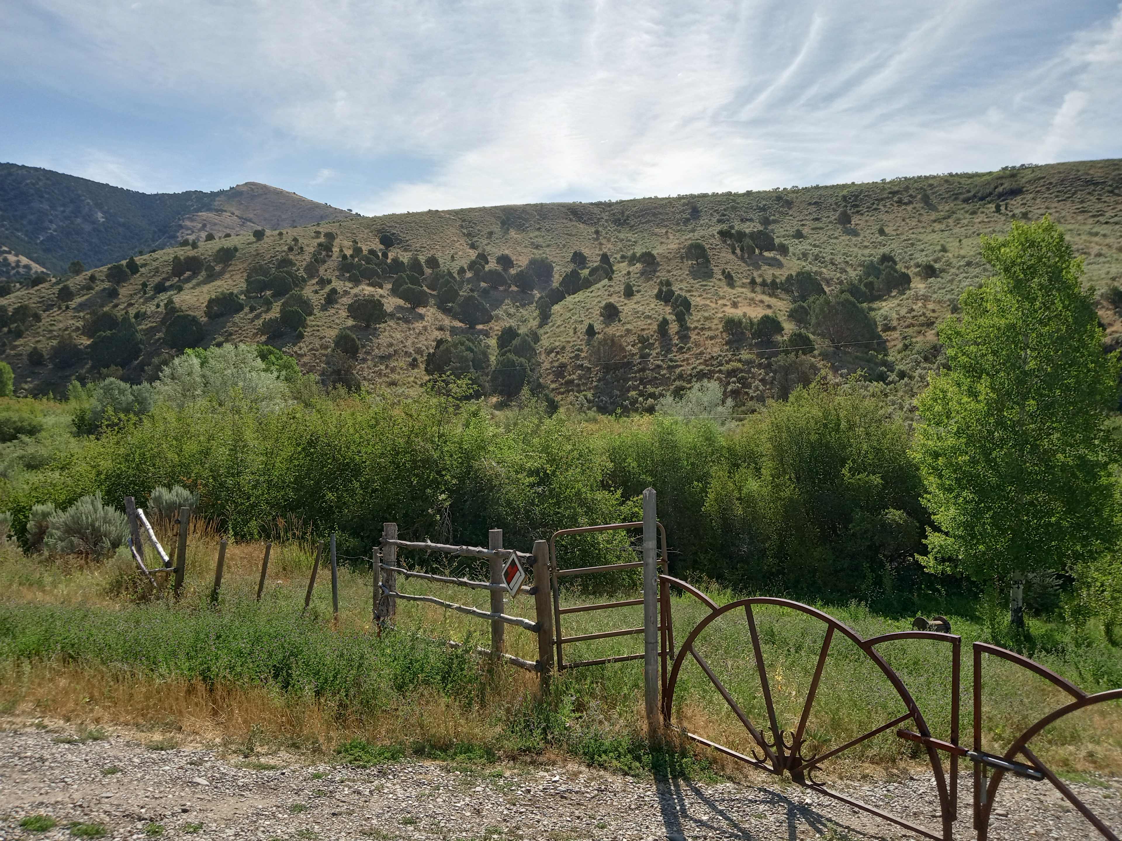 Private camp site with own fire pit, electric hookup, and private access to stream. 