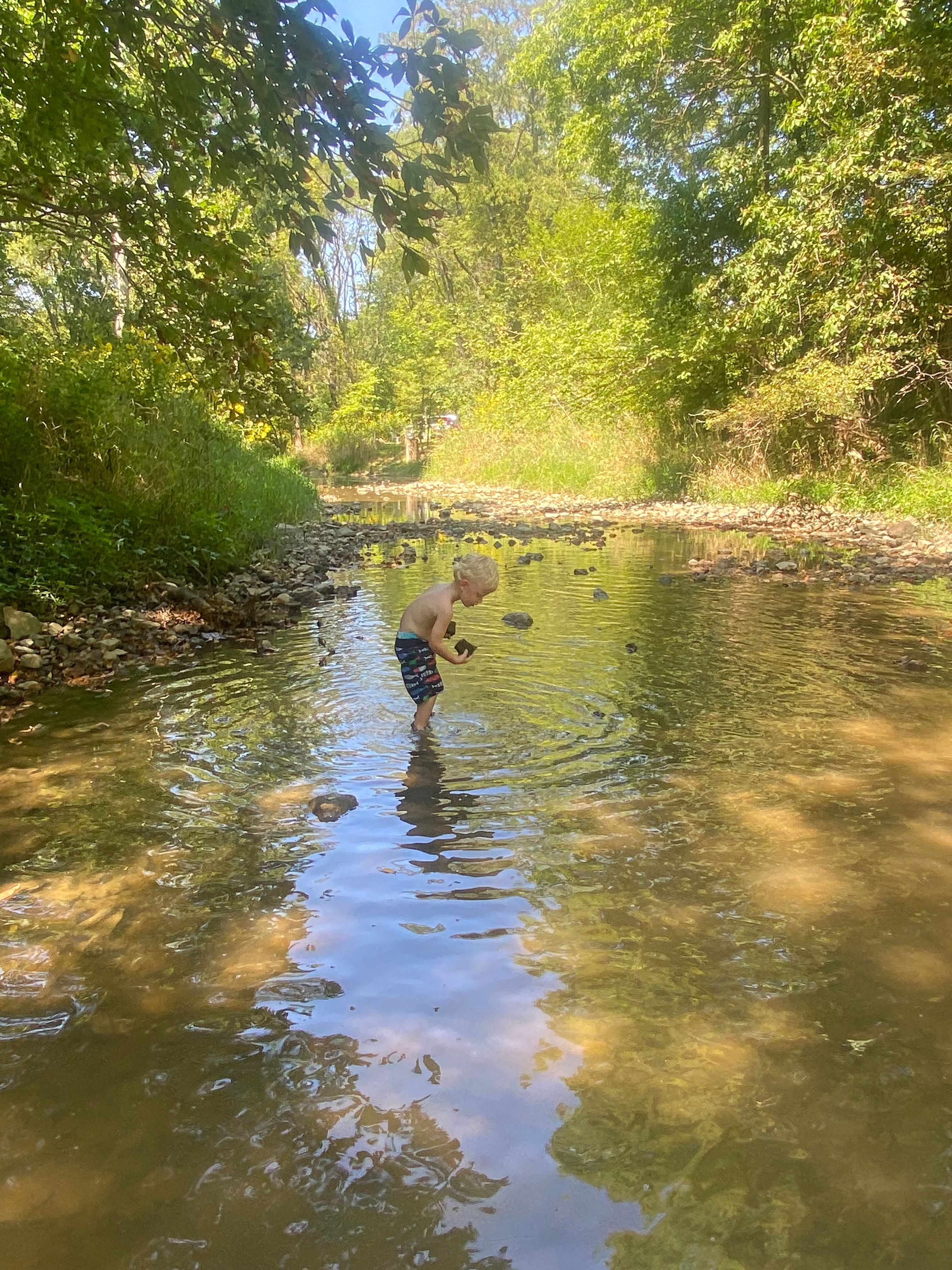 Rusty's Retreat with pond and river