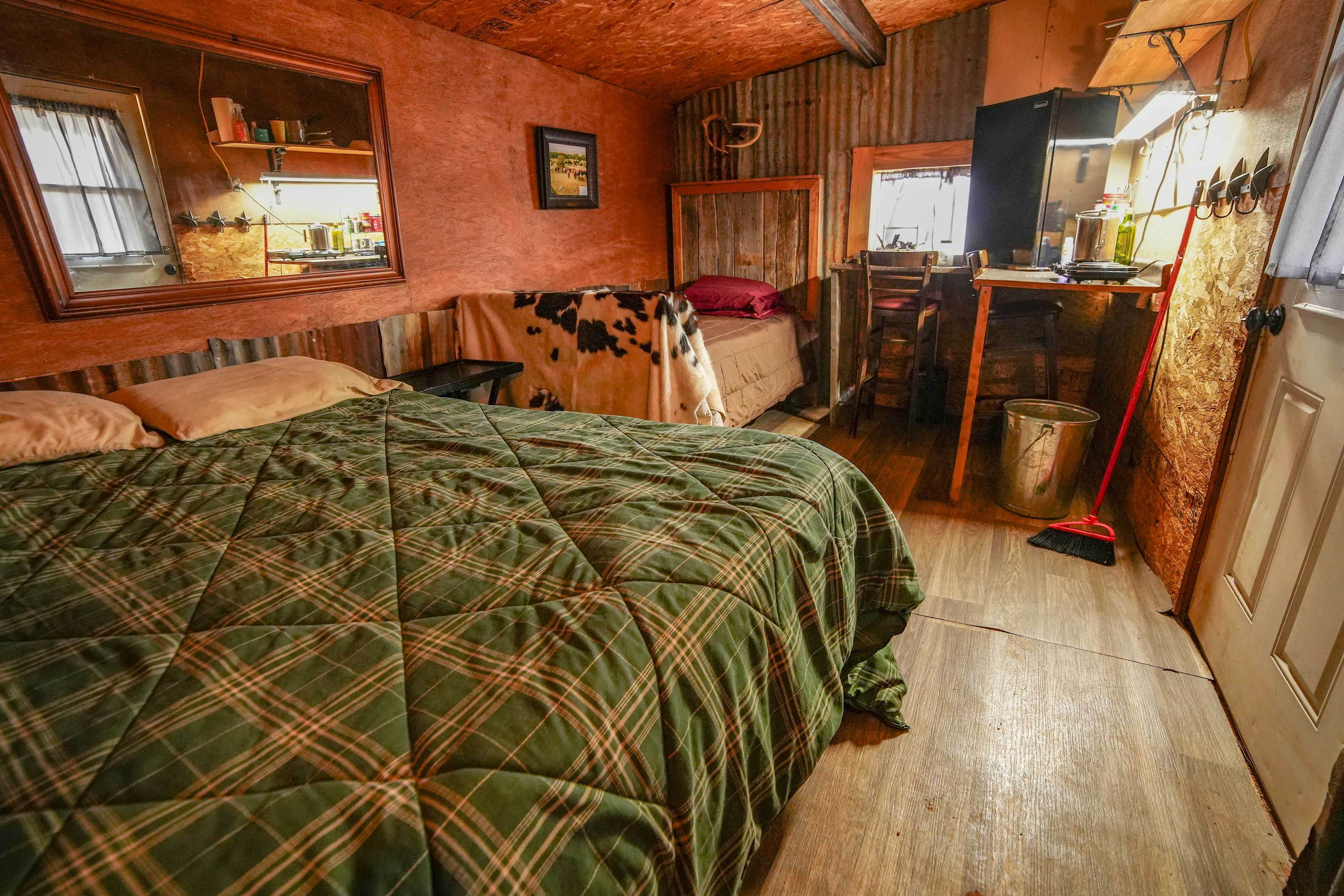 Additional bed was added to the bunkhouse. Now there is one full size and one twin.