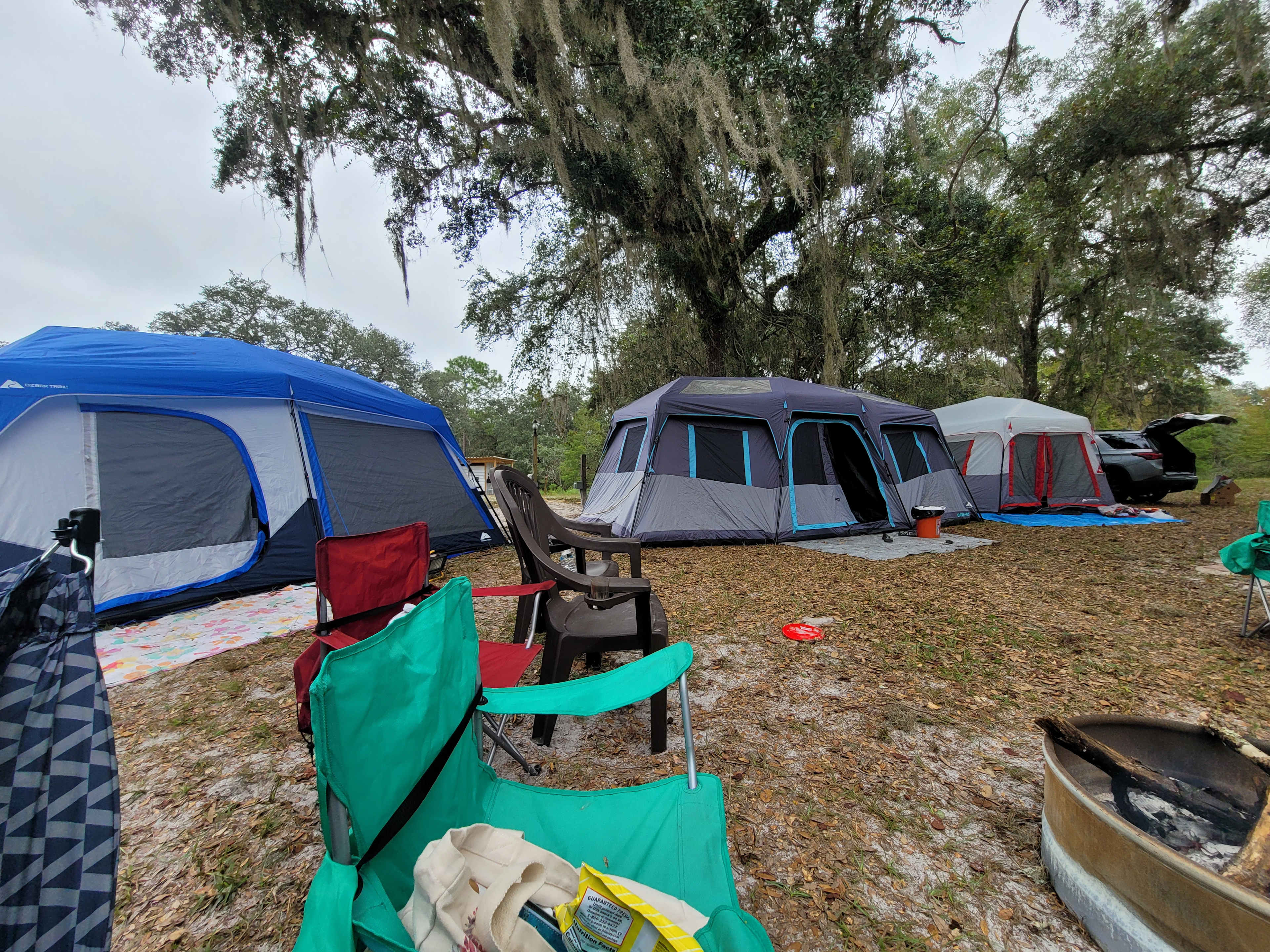 3 tents for 3 families 