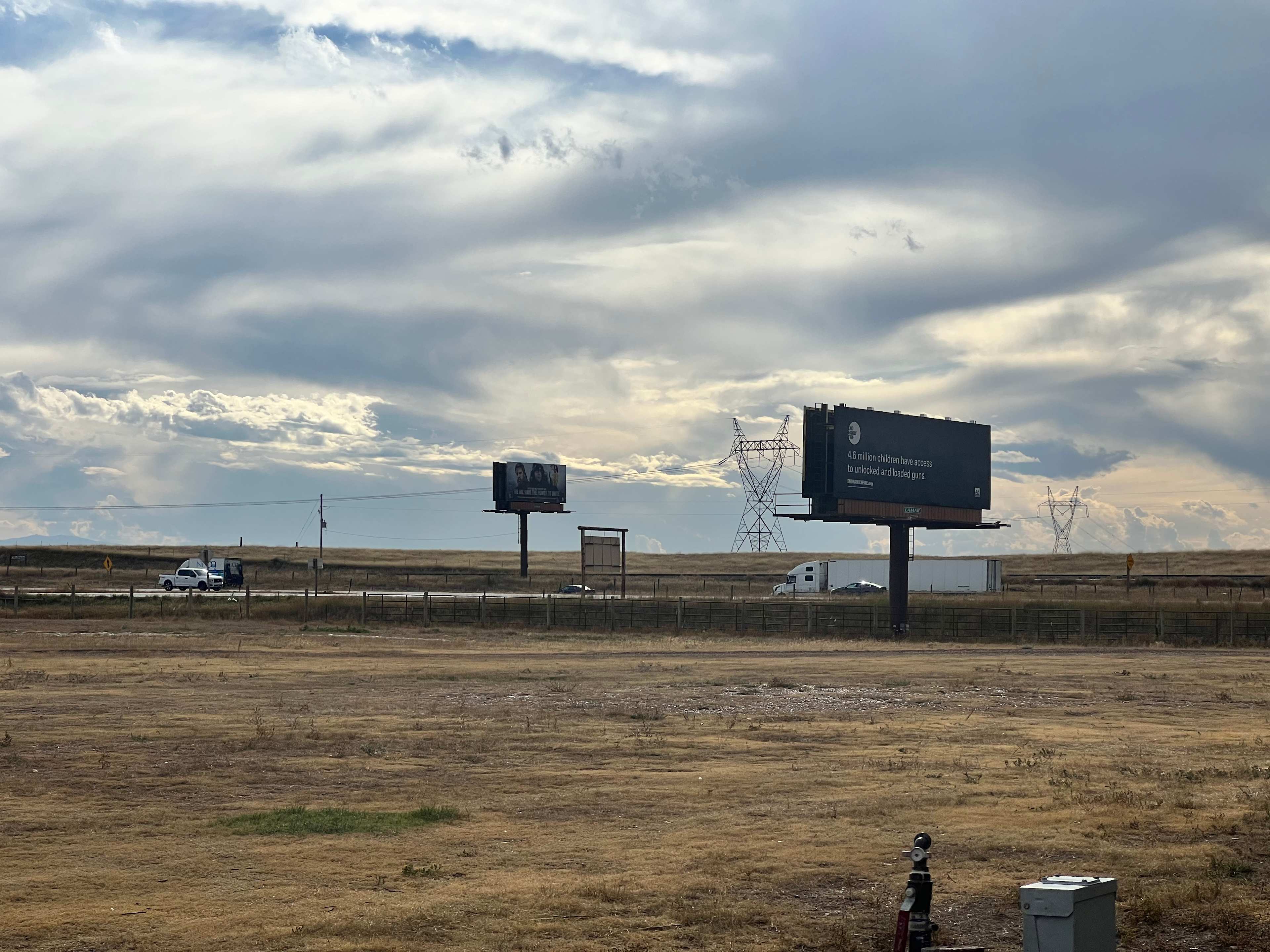 The interstate and the campsite for HipCampers