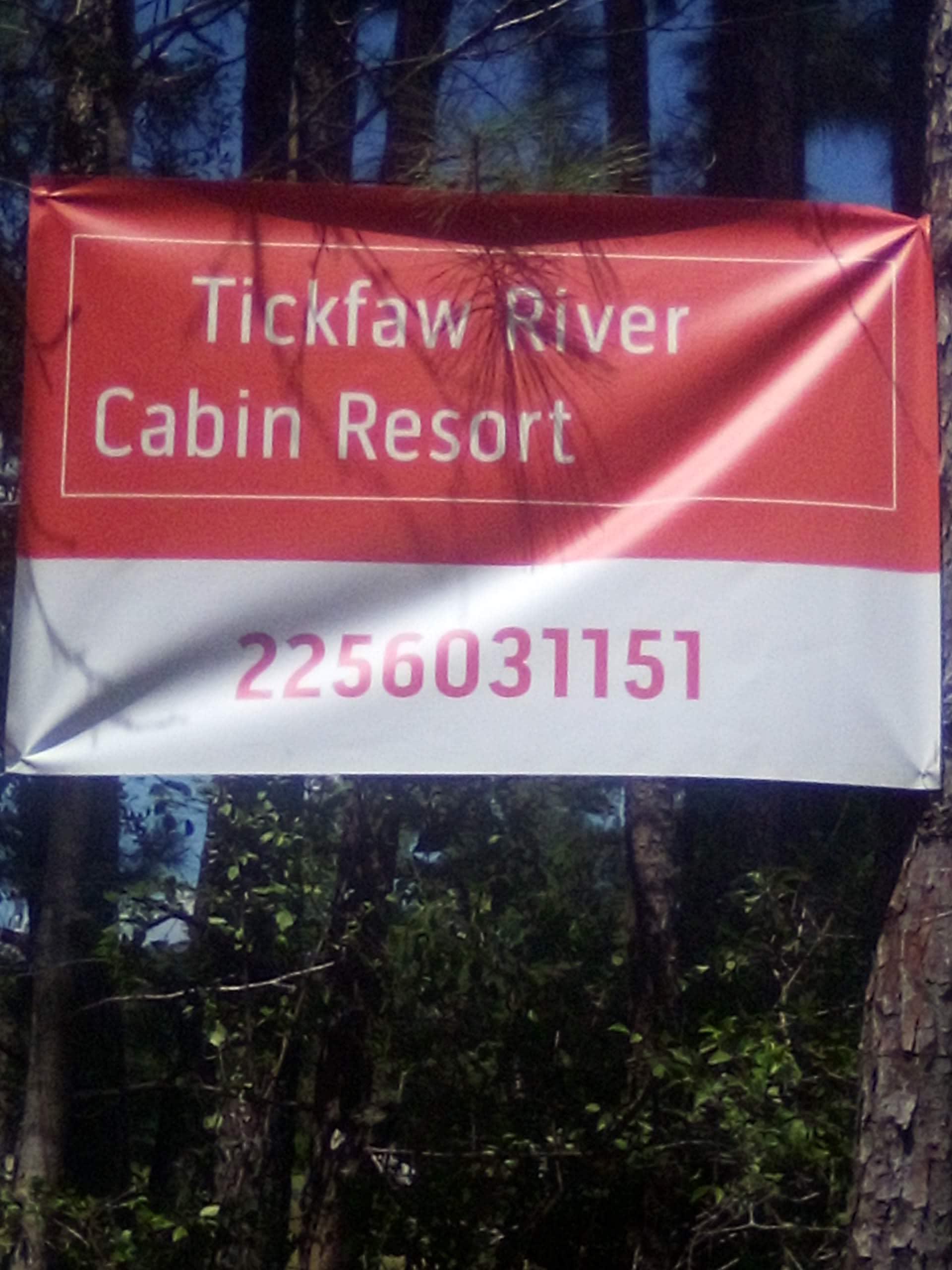 Tickfaw River cabin resort