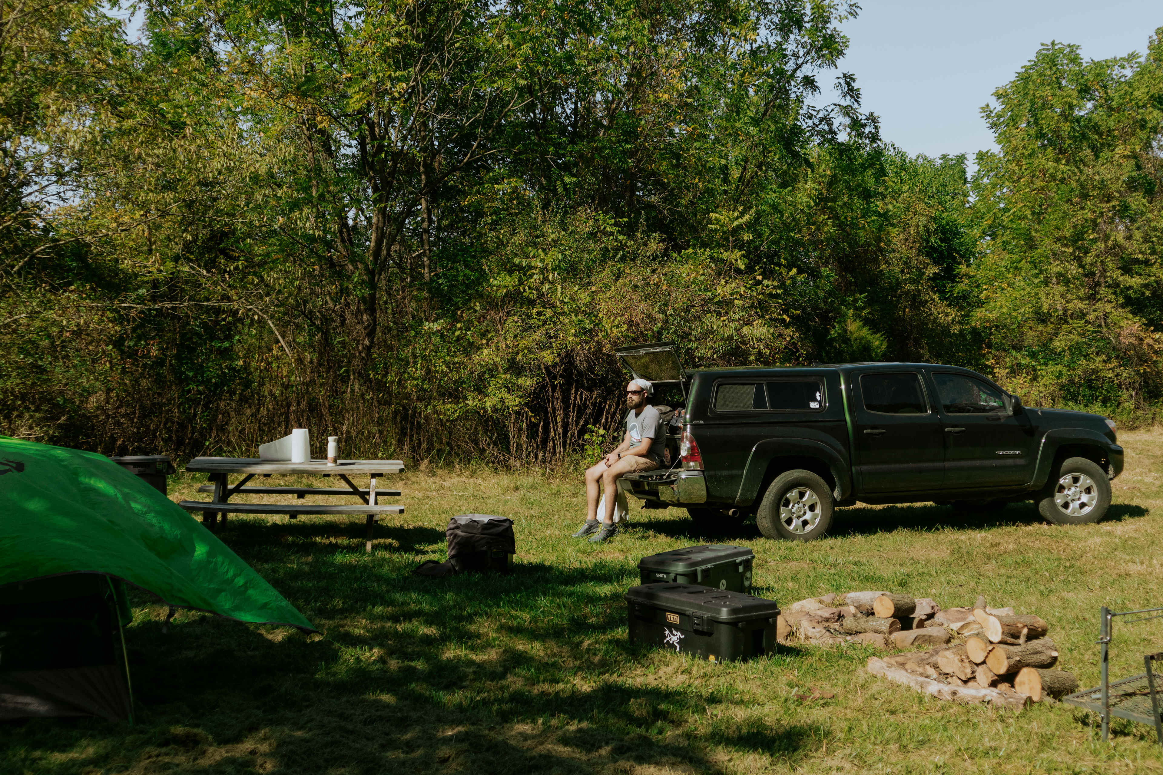Overview of the campsite.