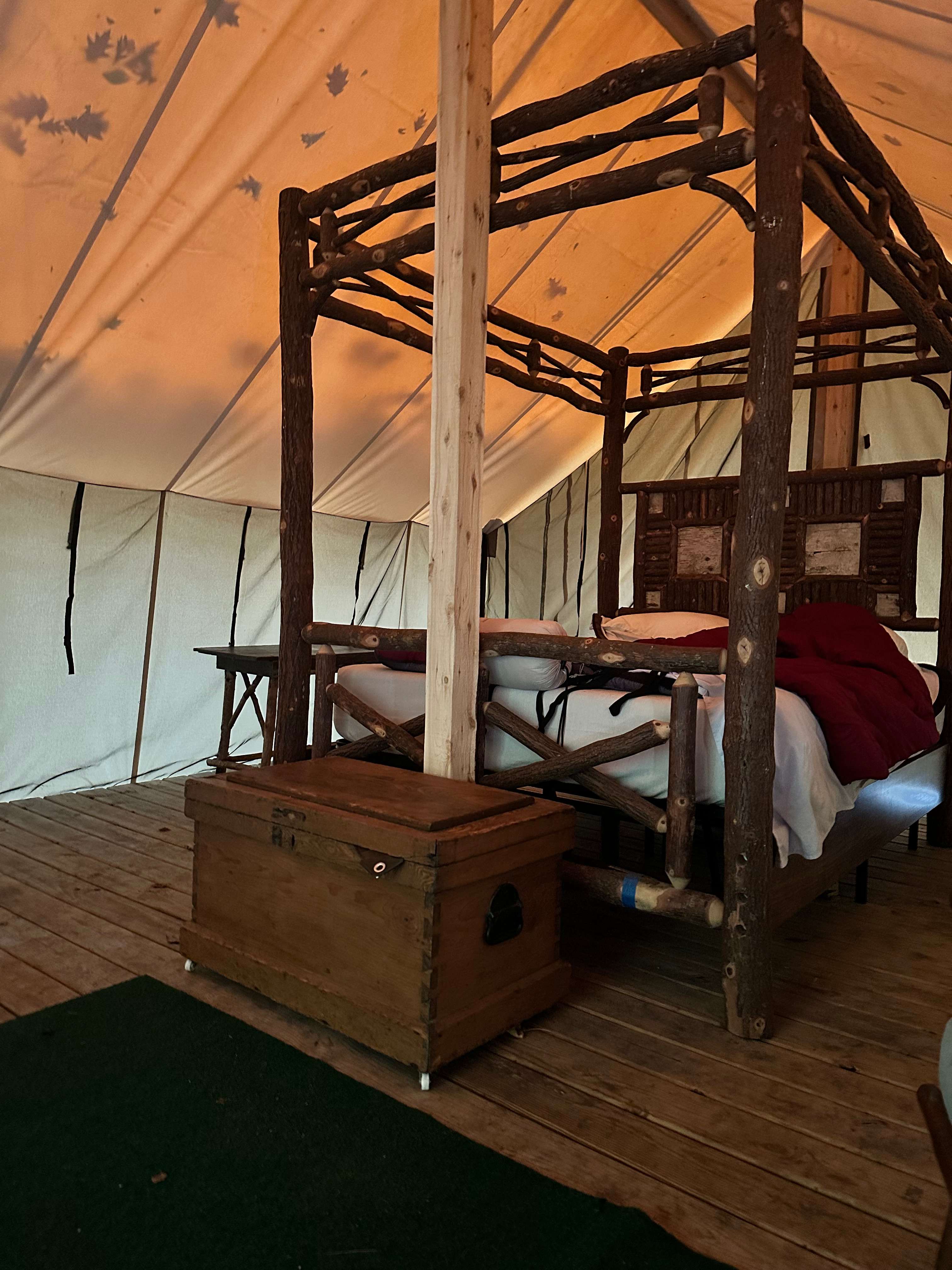 The best night’s sleep I’ve had in a tent. 