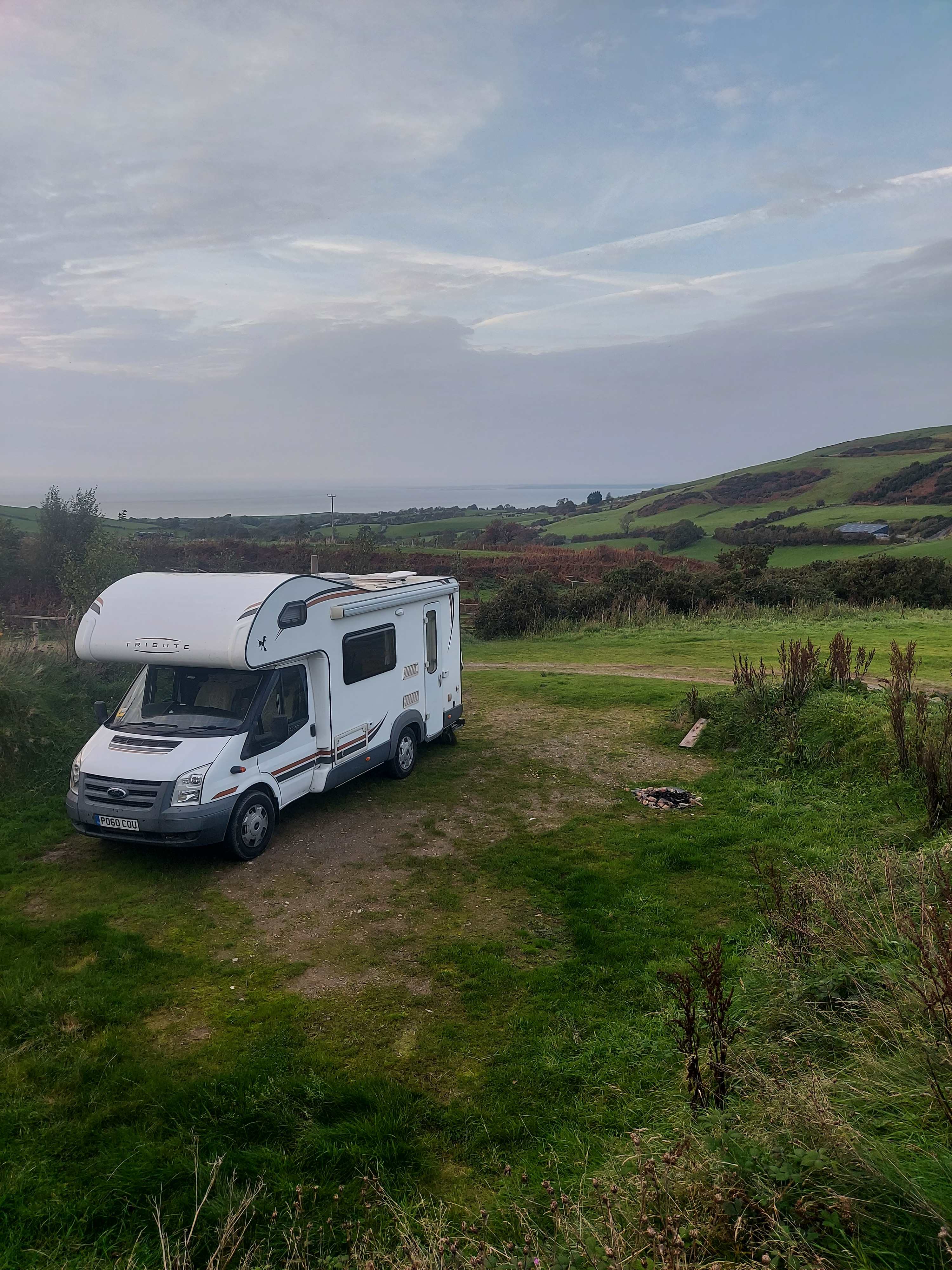 Great views from motorhome bay