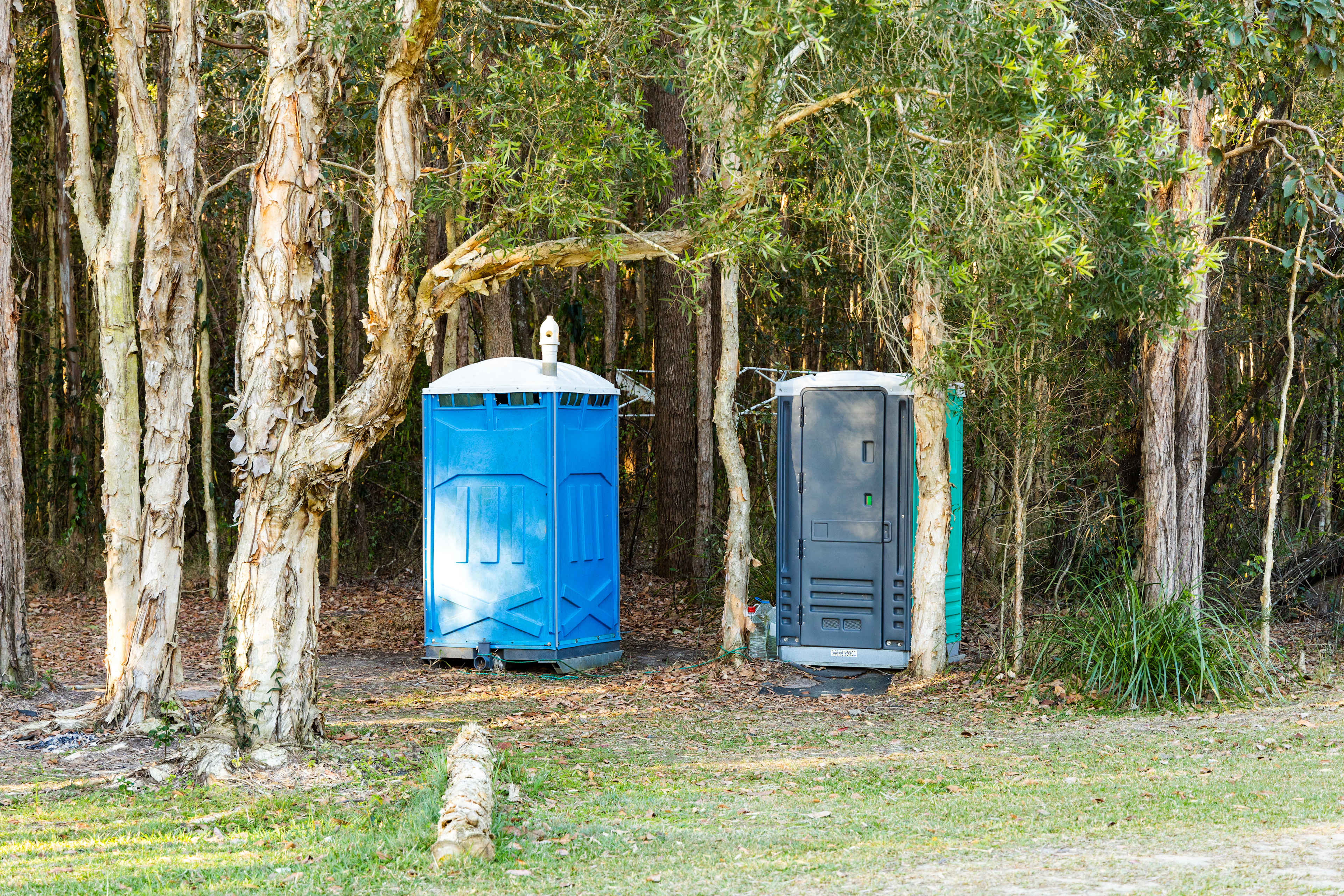 Porta-loos around the property so you're never far from a toilet