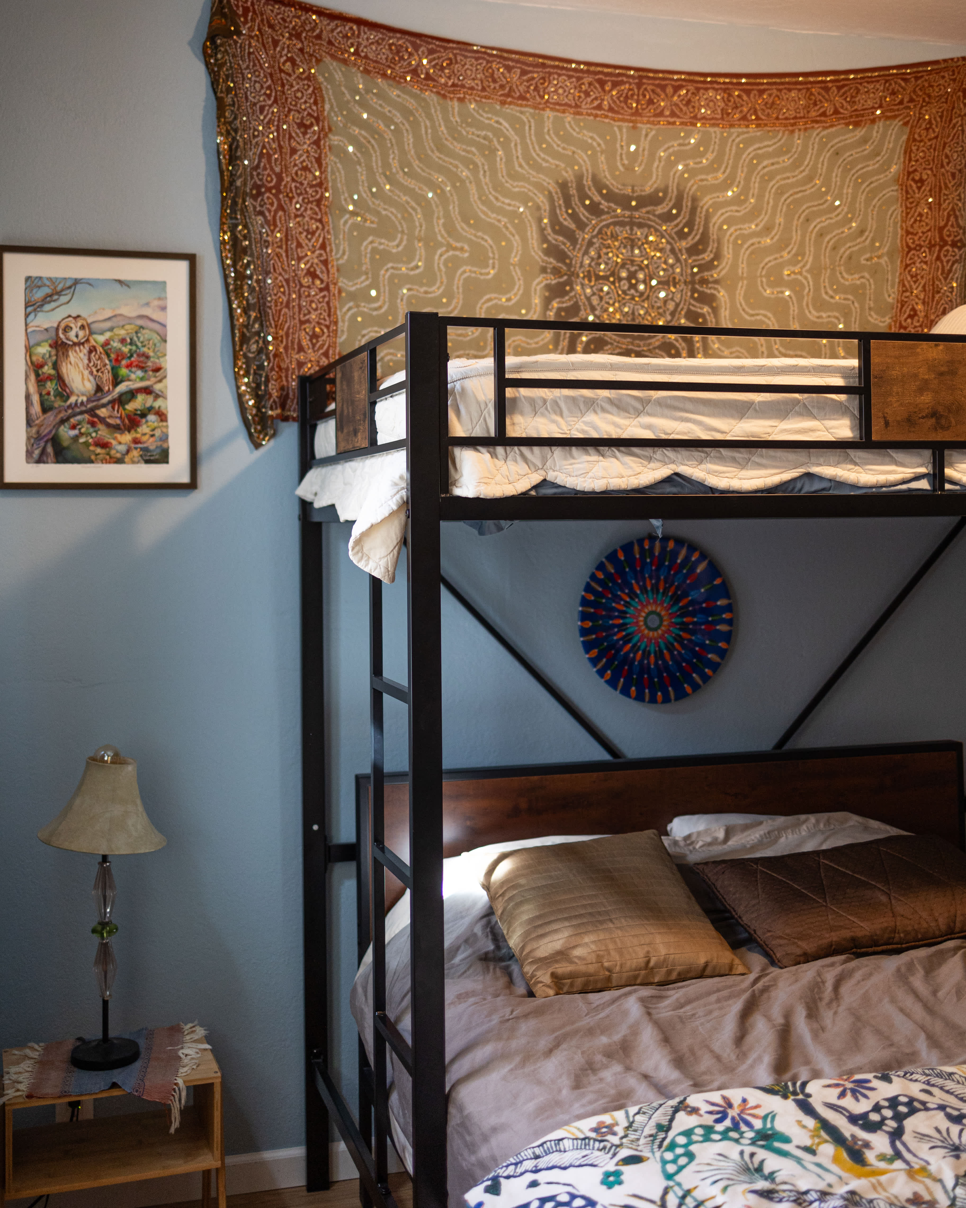 Bunk beds in the second room, really good stay for a family with kids 