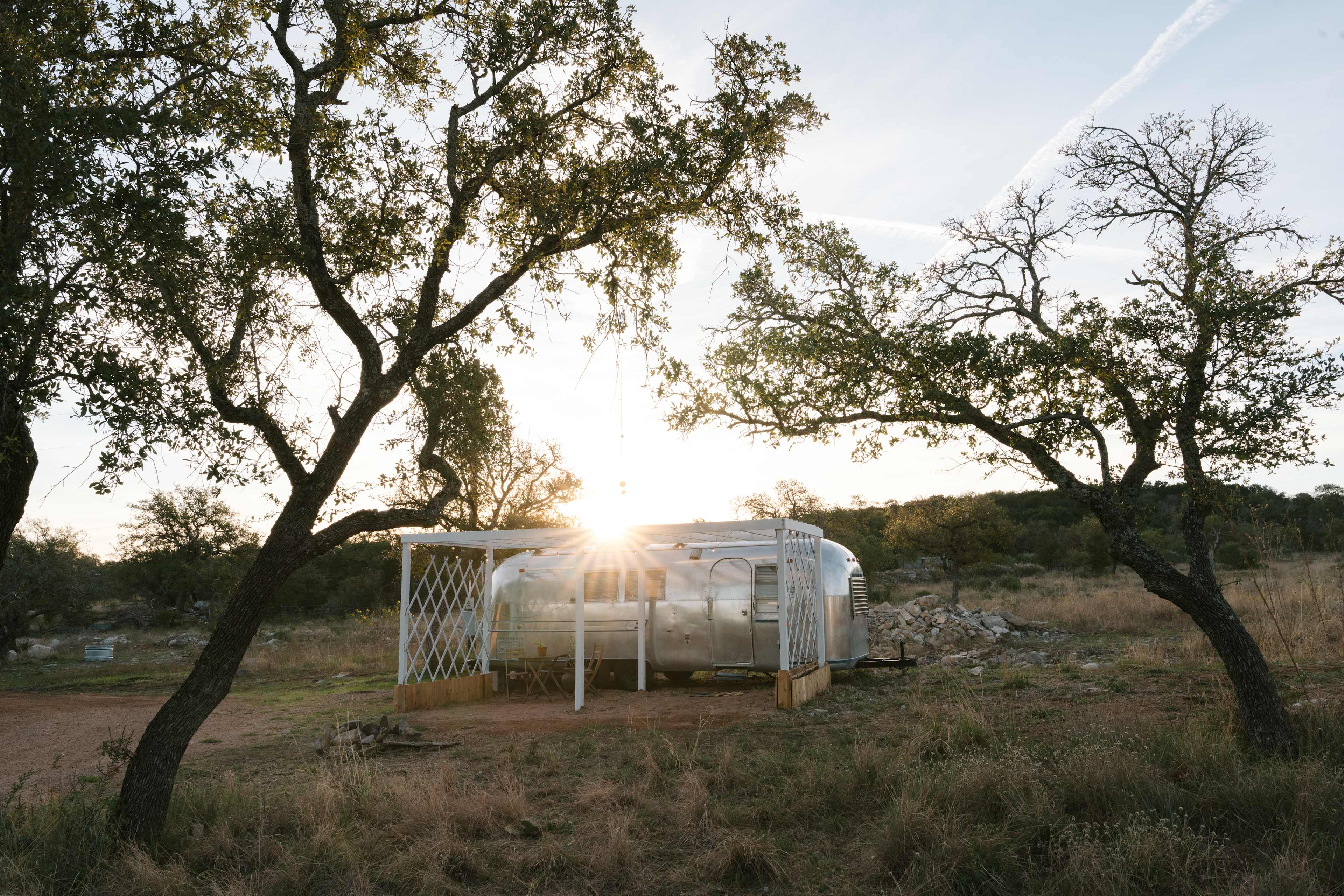 Airstream at sunrise