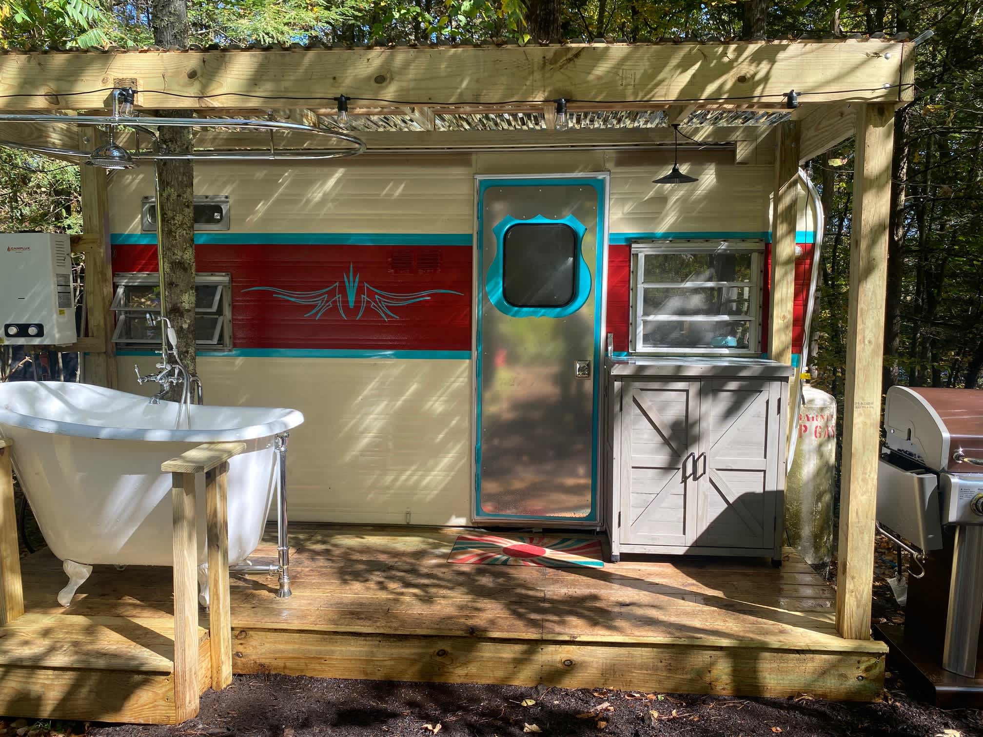 Glamping Tent Overlooking Waterfall