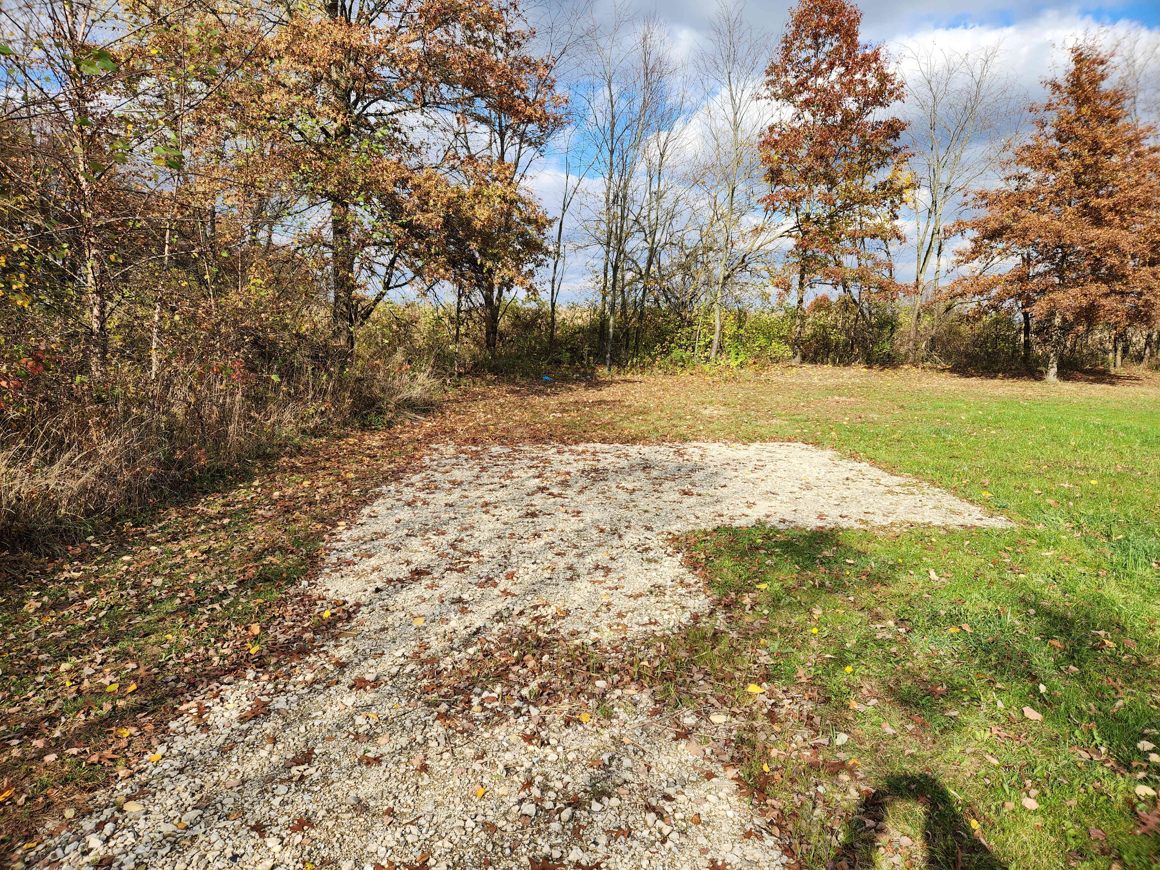 Gravel pad for camper!