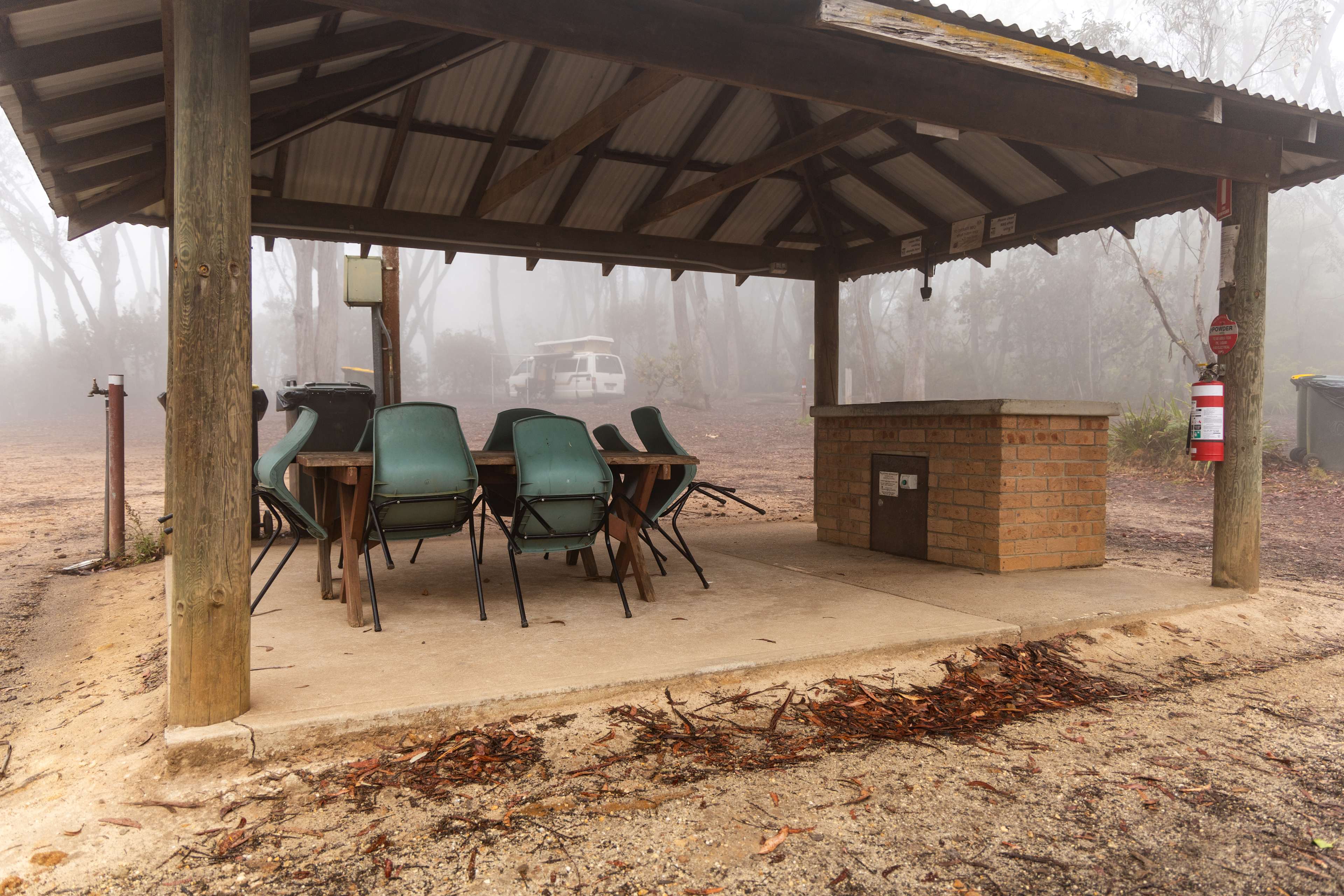 BBQ and communal area