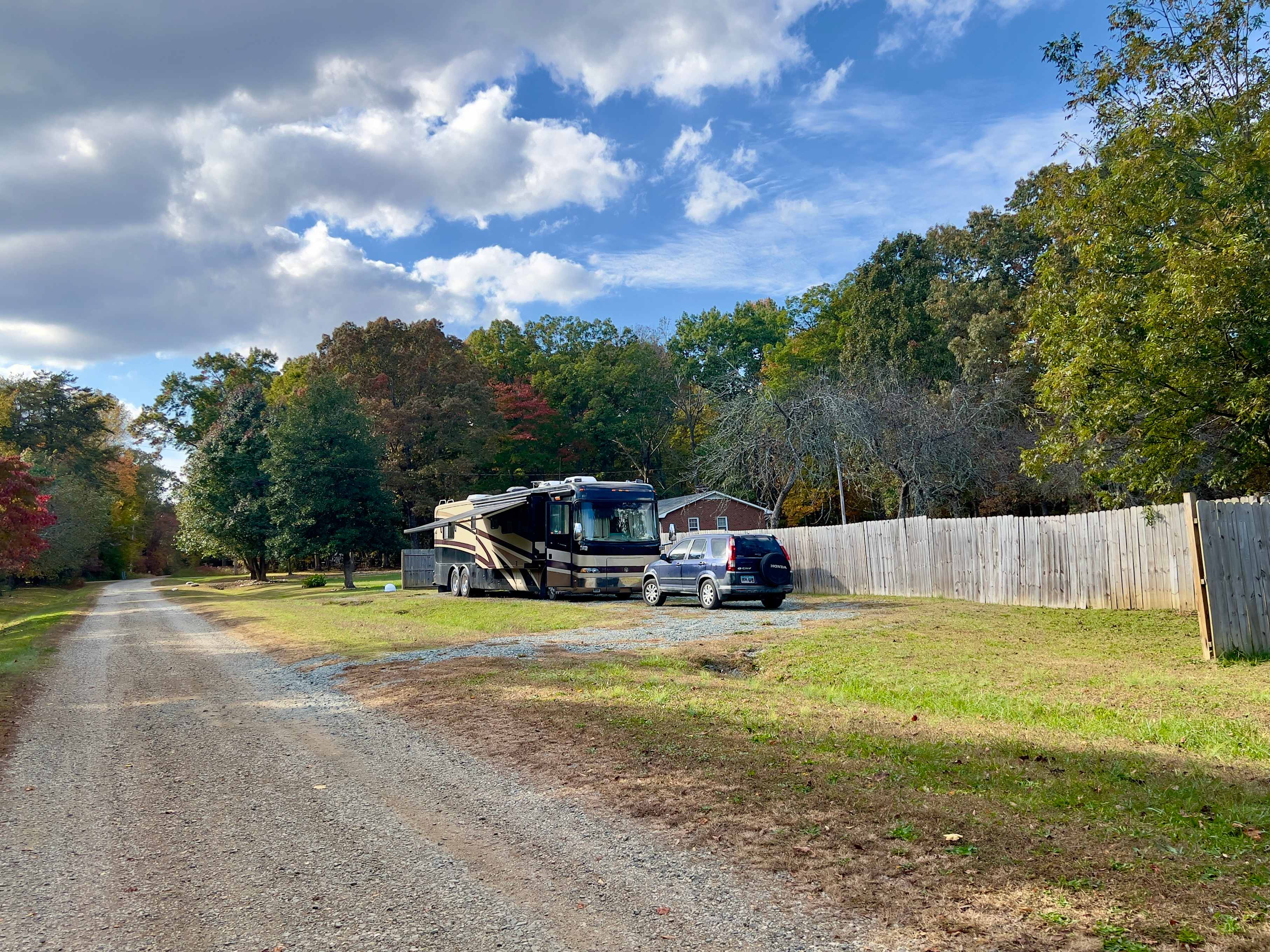 Front of site- 45 foot Class A