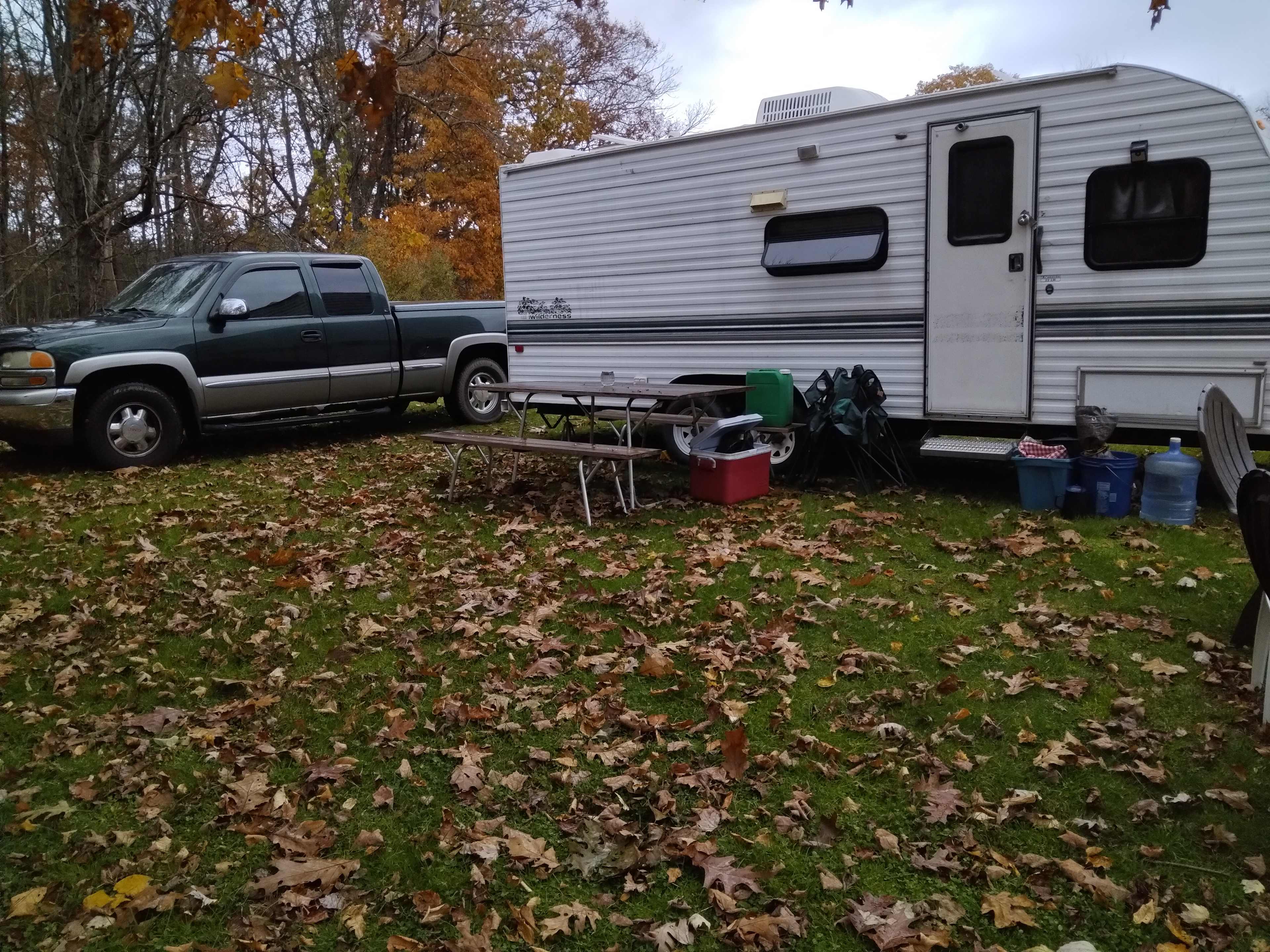 Forest or field camping