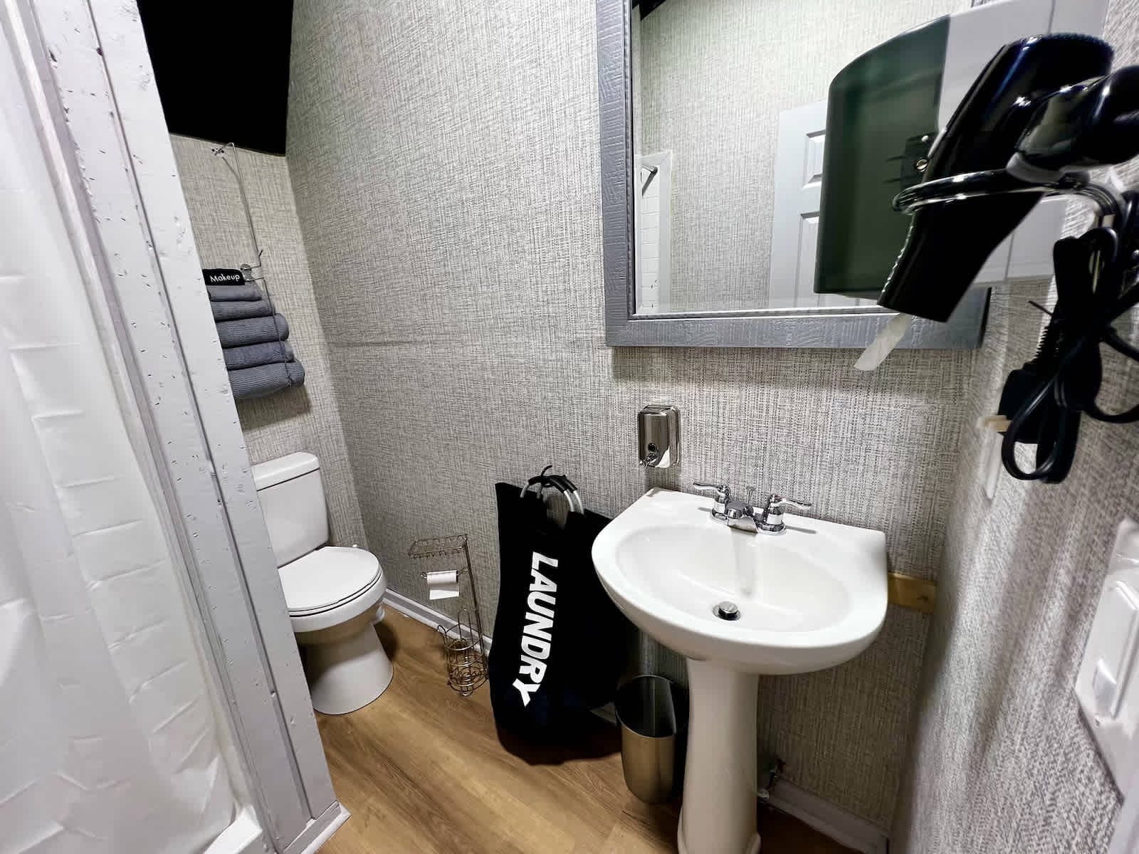 Fully equipped restrooms with toiletries