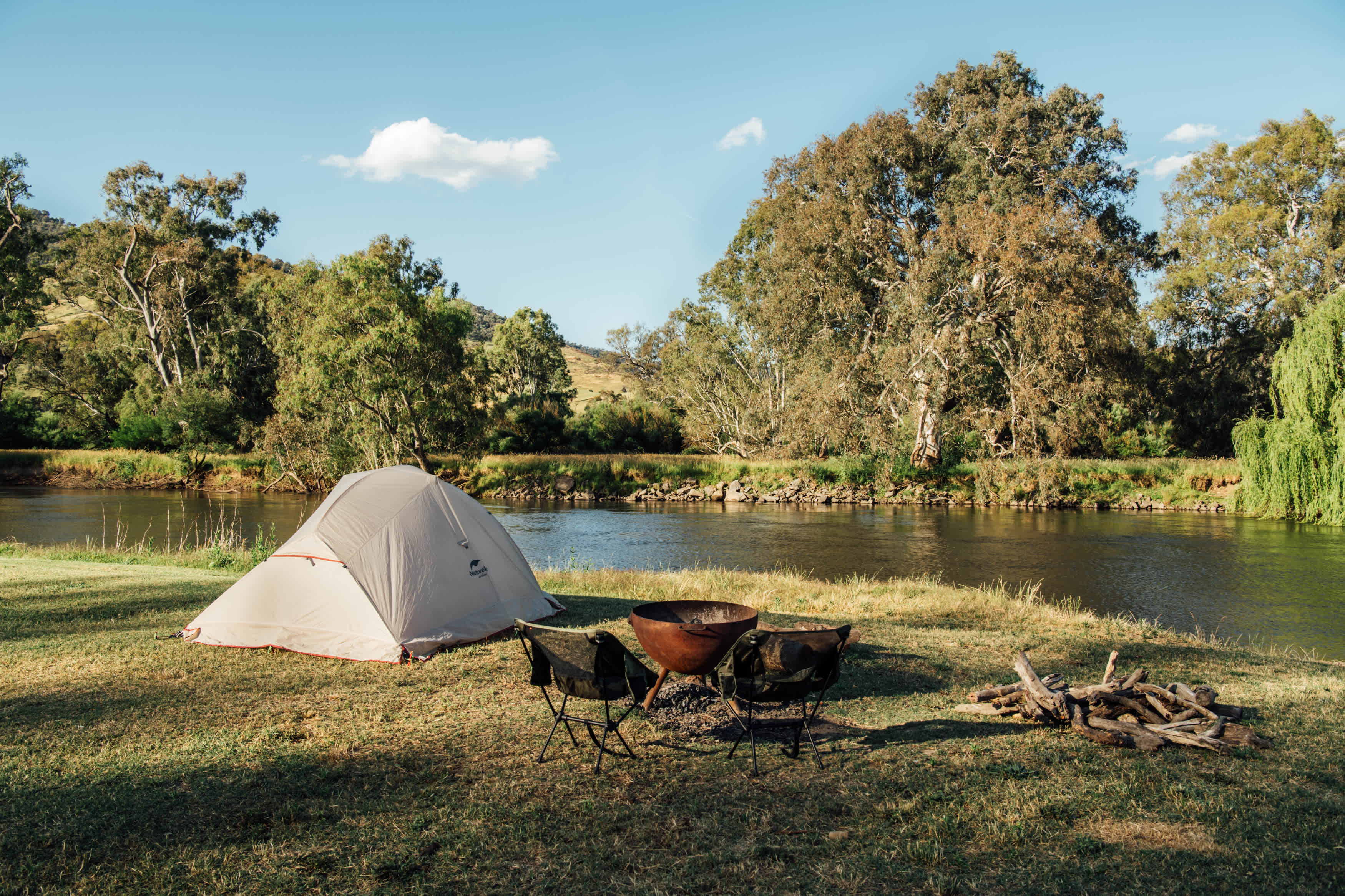 Loved our site right along the river, so peaceful.