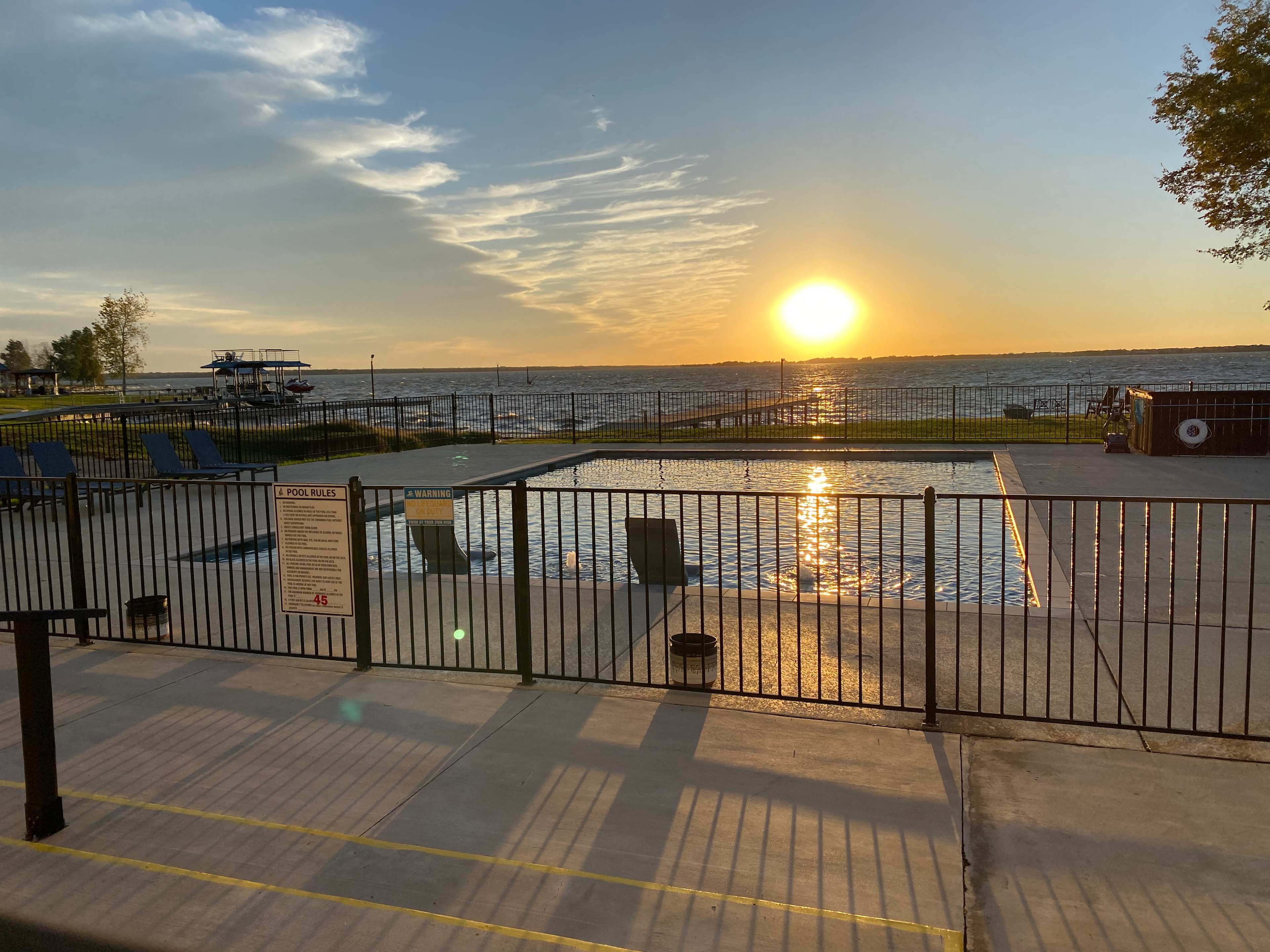 View from the clubhouse/bathhouse 