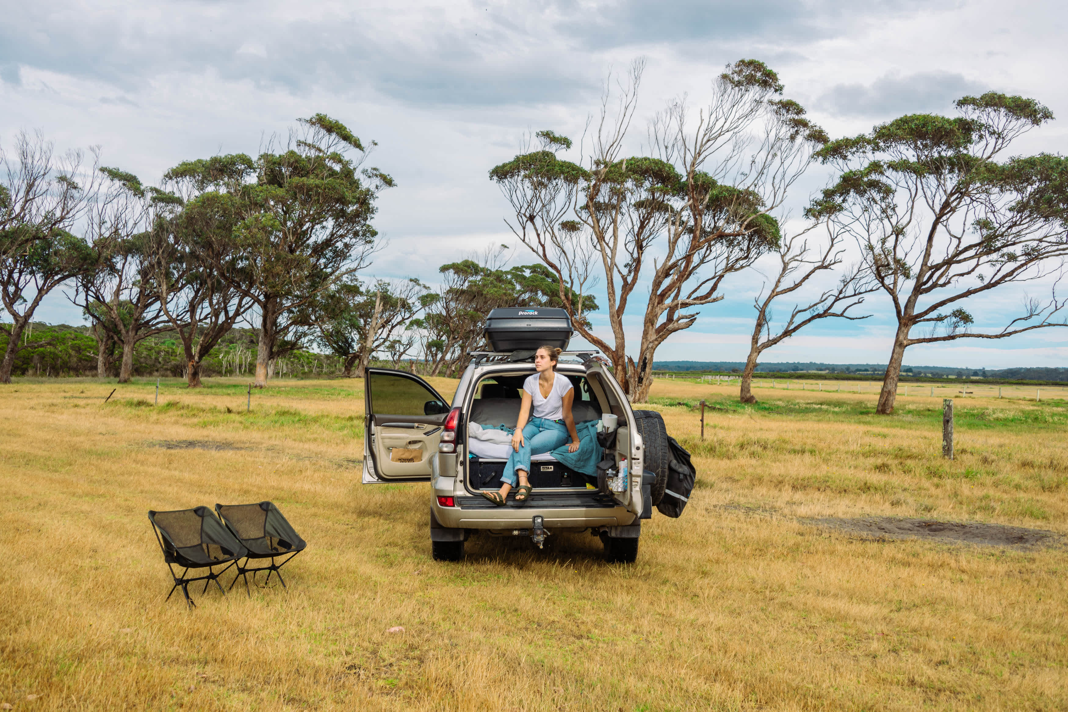 Campsite is suitable for cars and tents!
