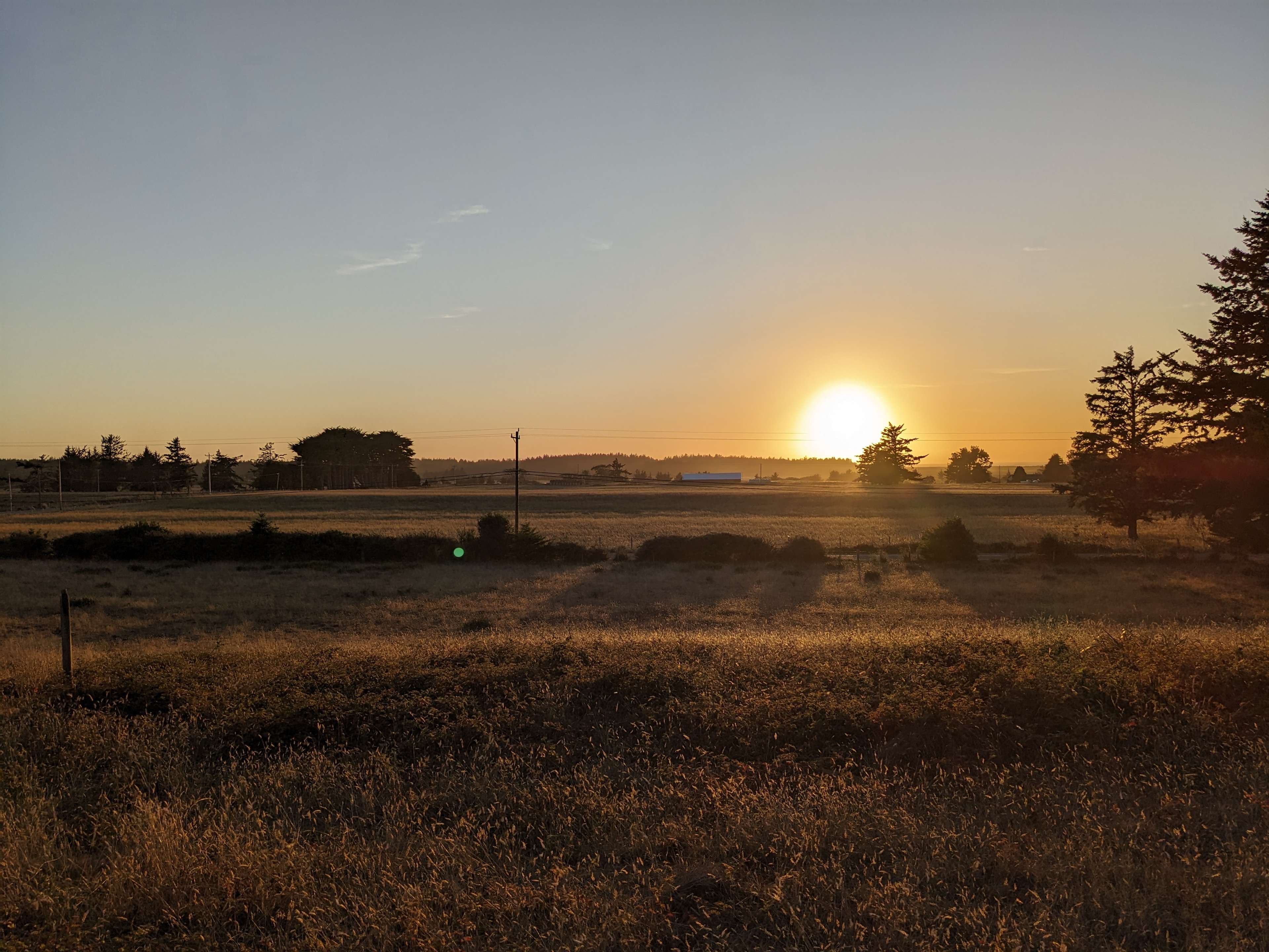 Sunset view from our pasture 