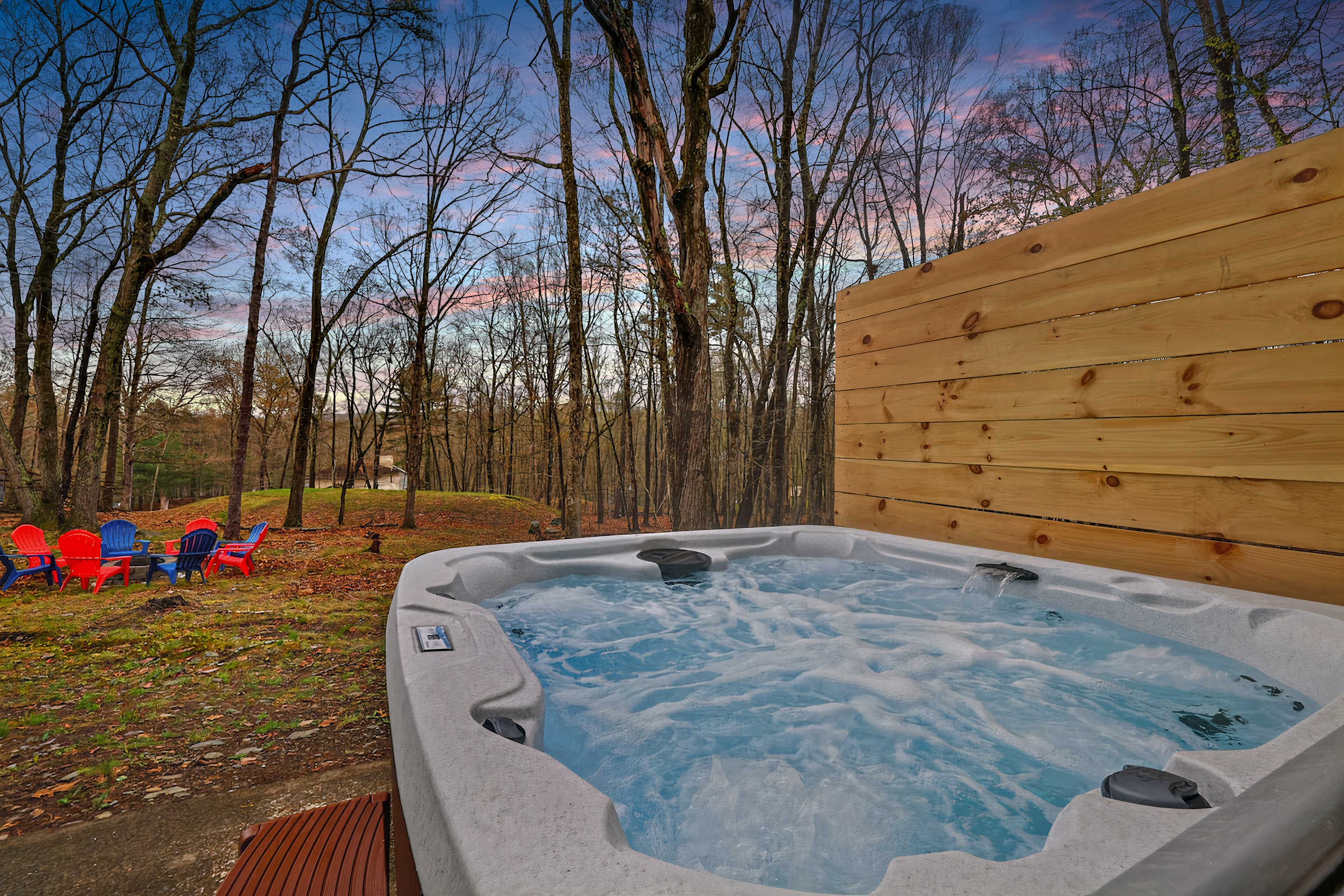 Private 6-person hot tub