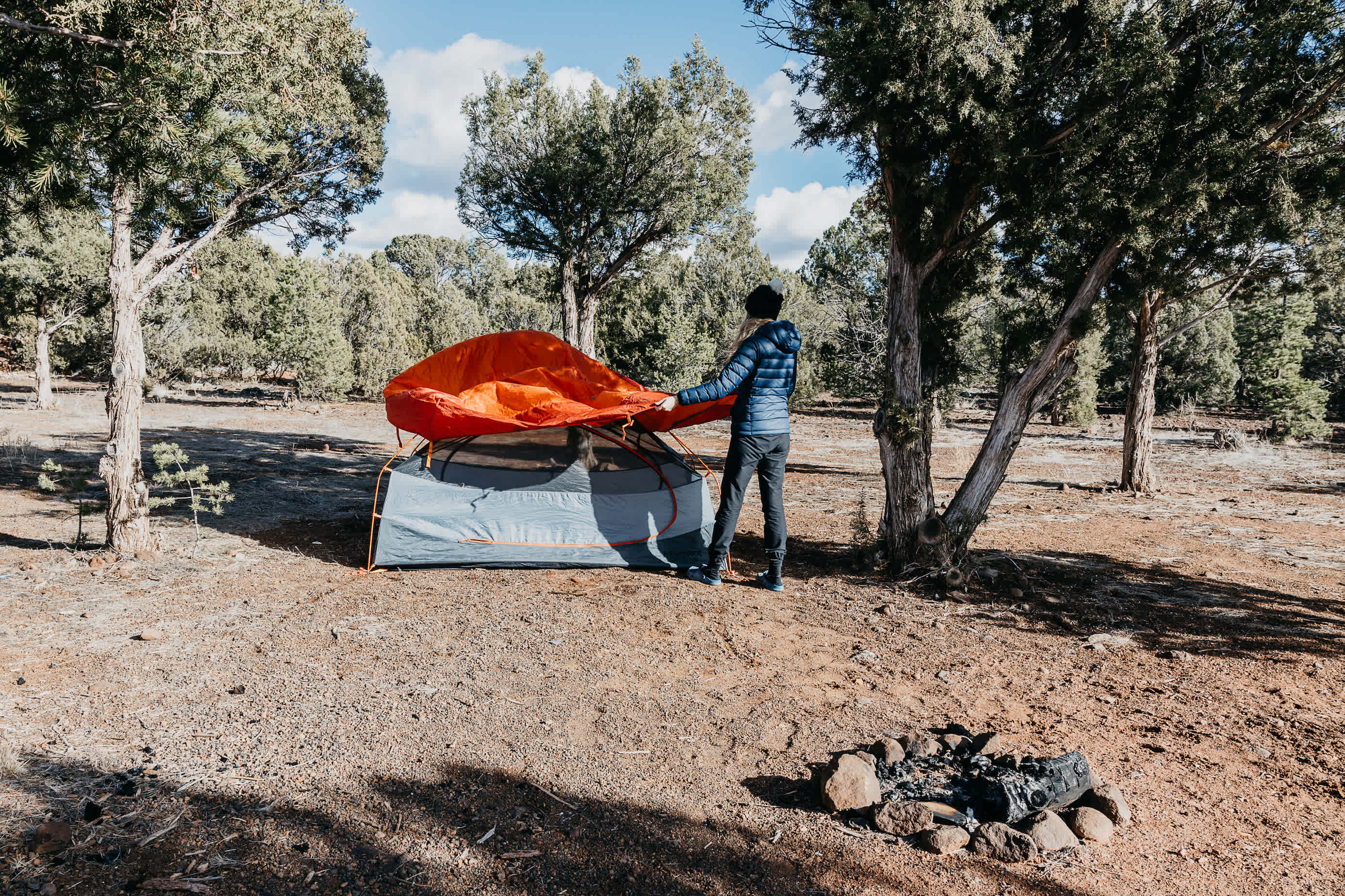 The ground is great for tent camping.