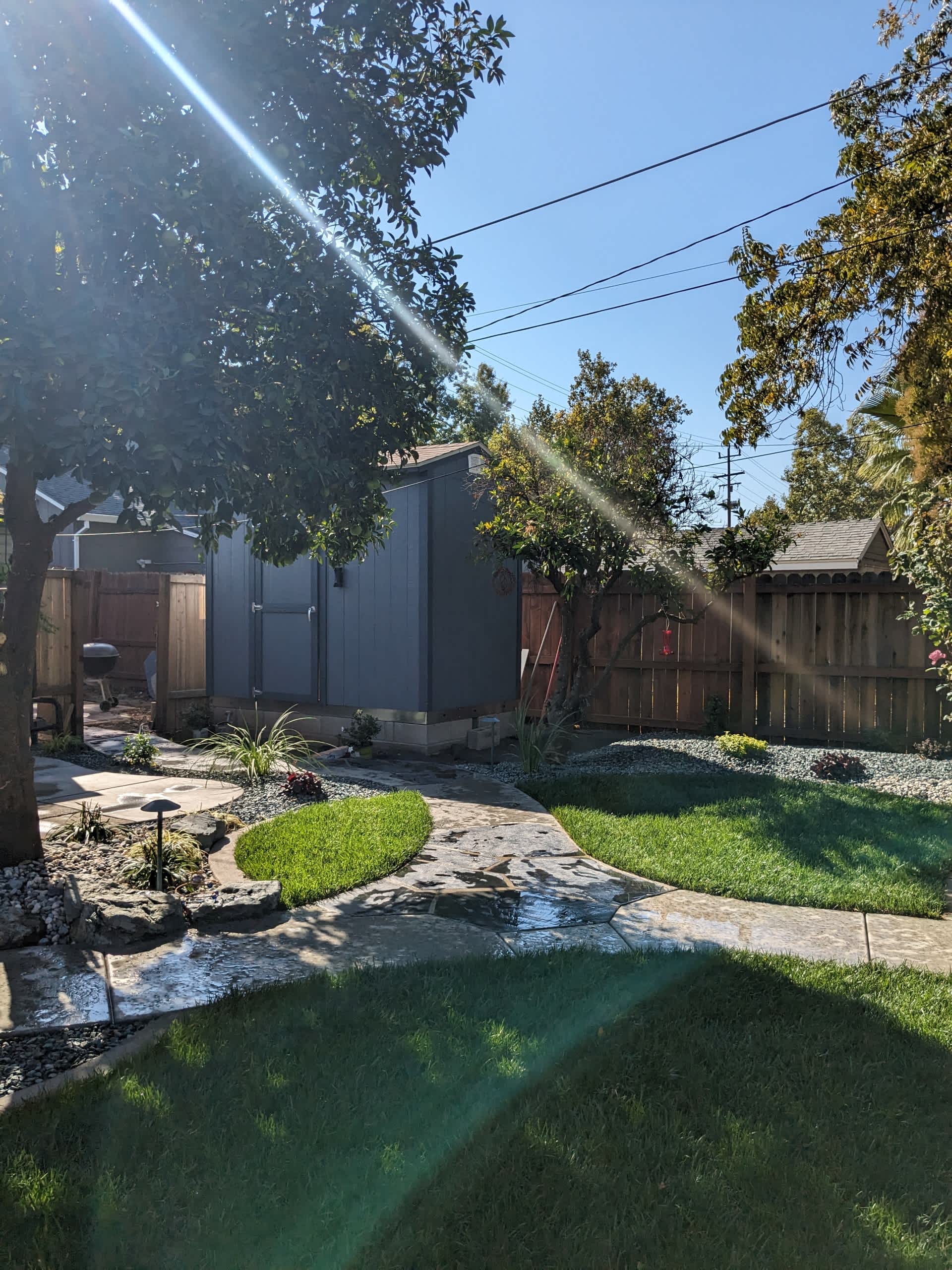 Outside full bathroom
