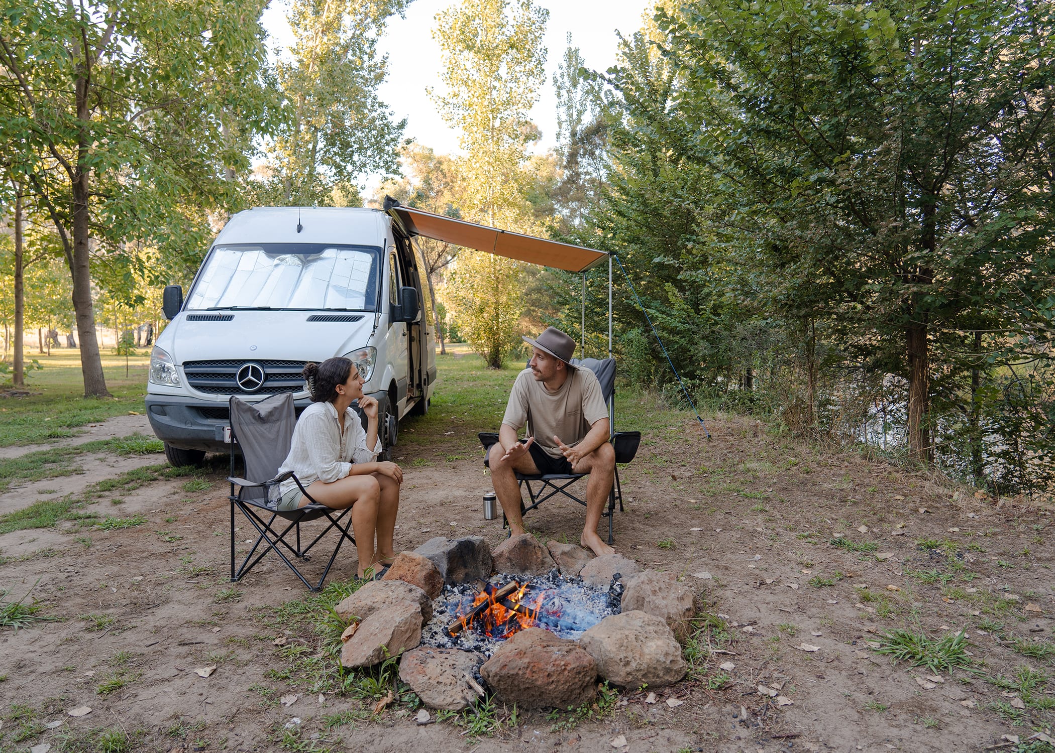 Enjoyed sitting around the camp fire 