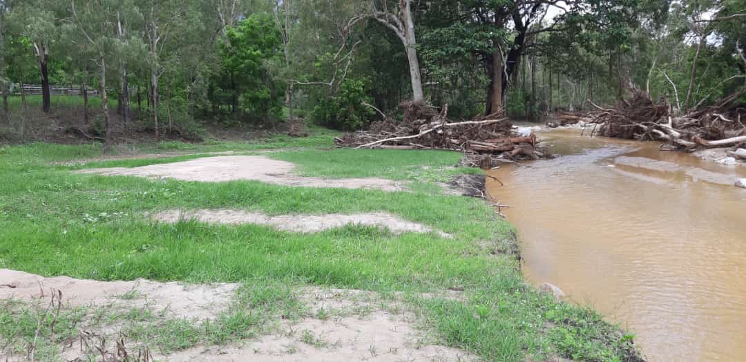 Due to the flood damage the camp site had has changed