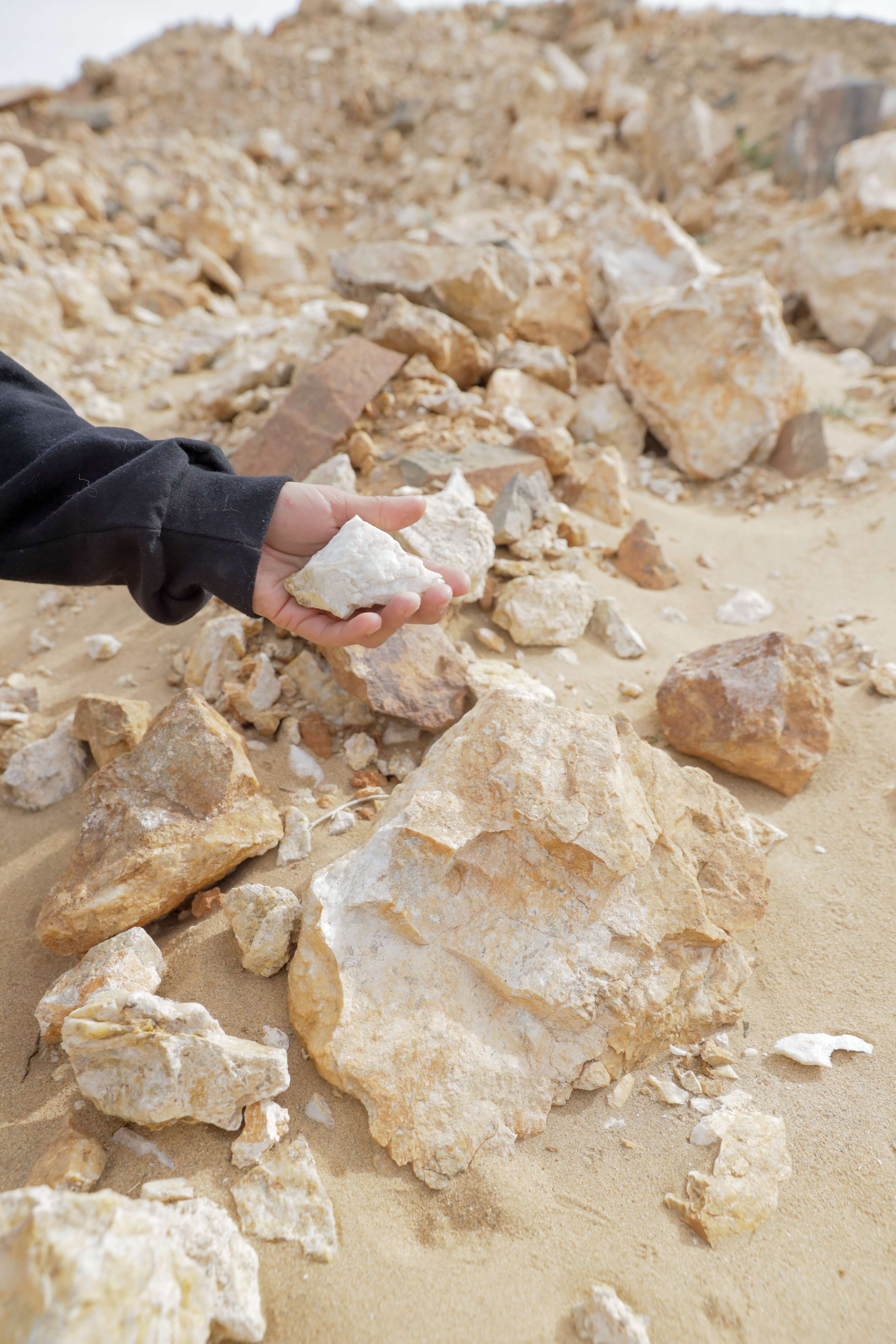 Quartz and crystal are throughout the property 