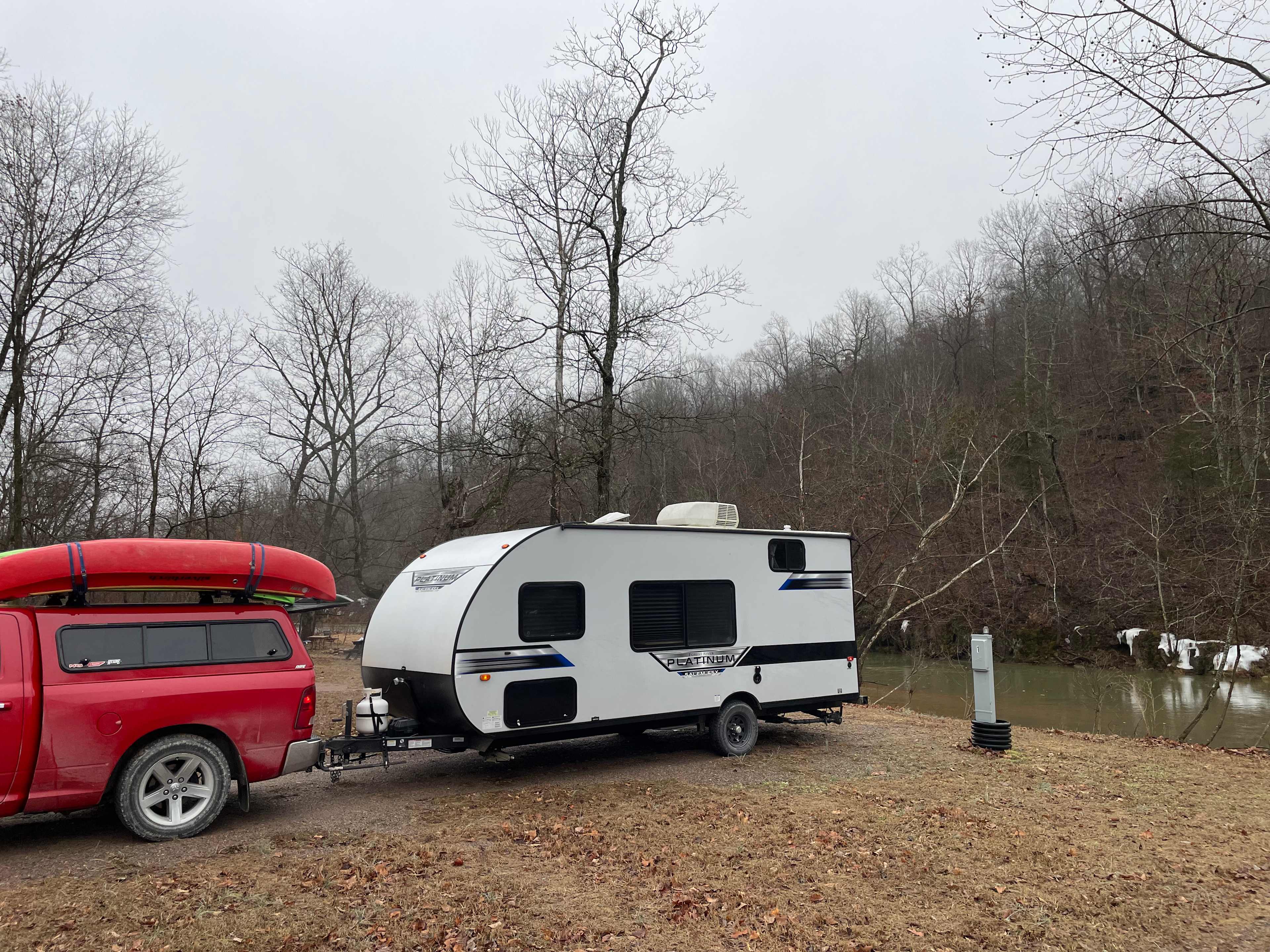 Site #1 , one mile from the put in.