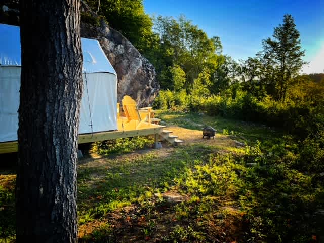 Glamping on the farm