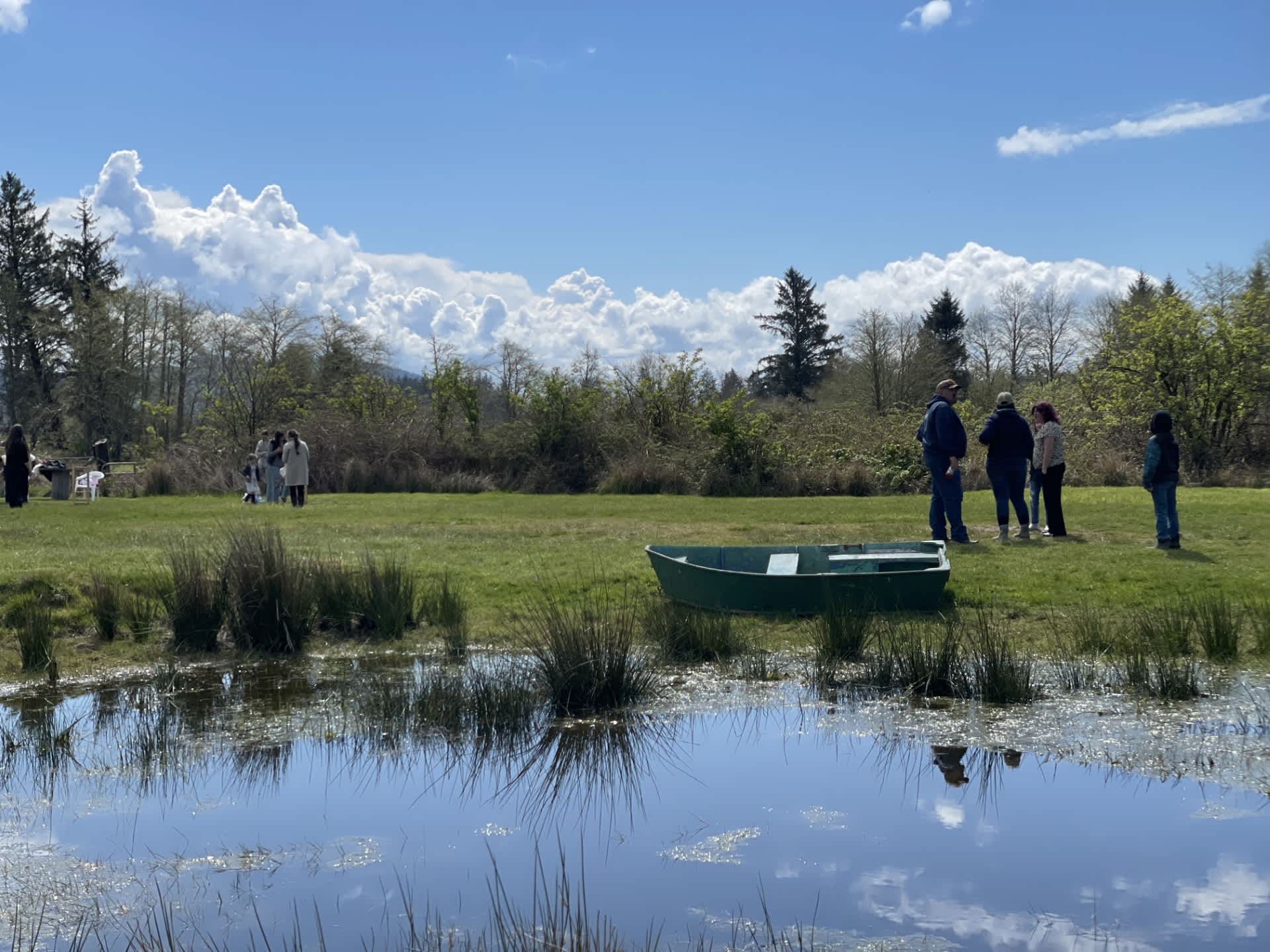 Pond near the barn area. I does dry up in the summertime.