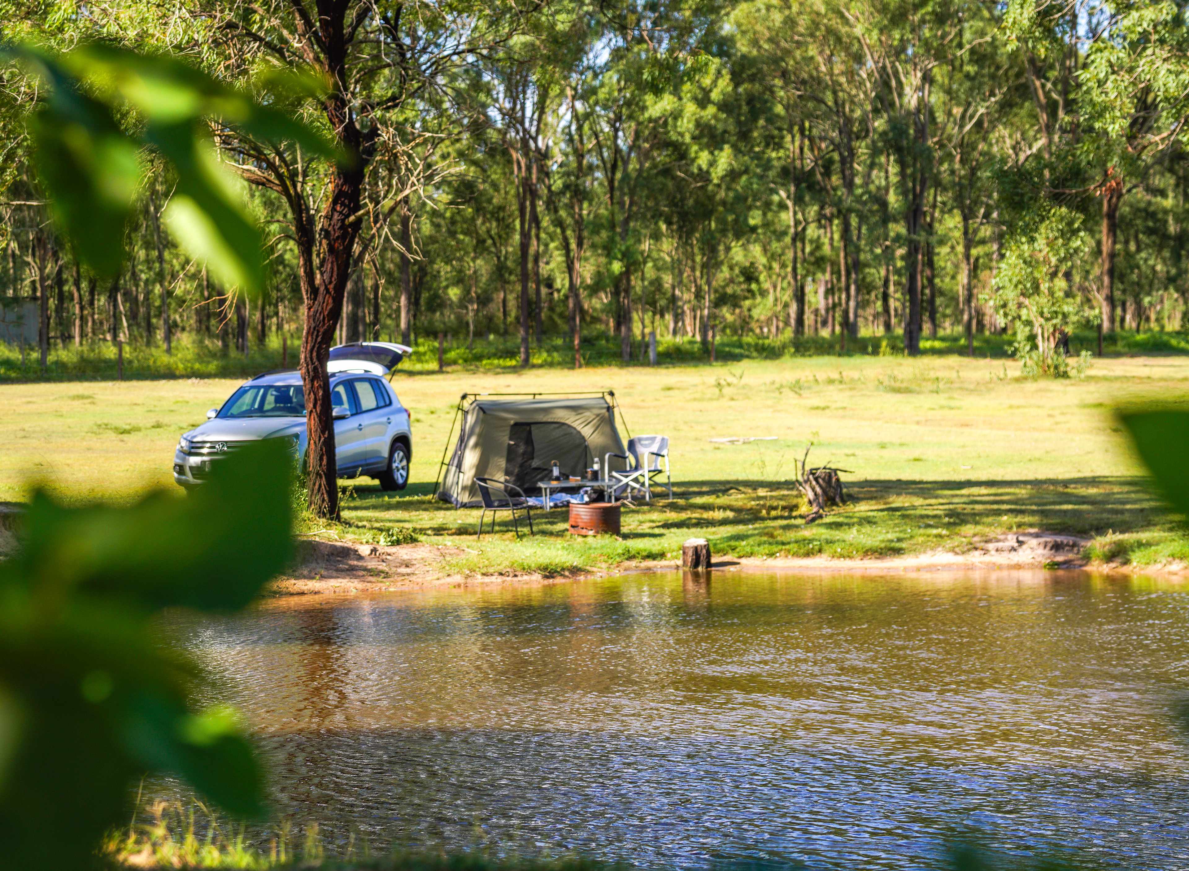 the very peaceful campsite