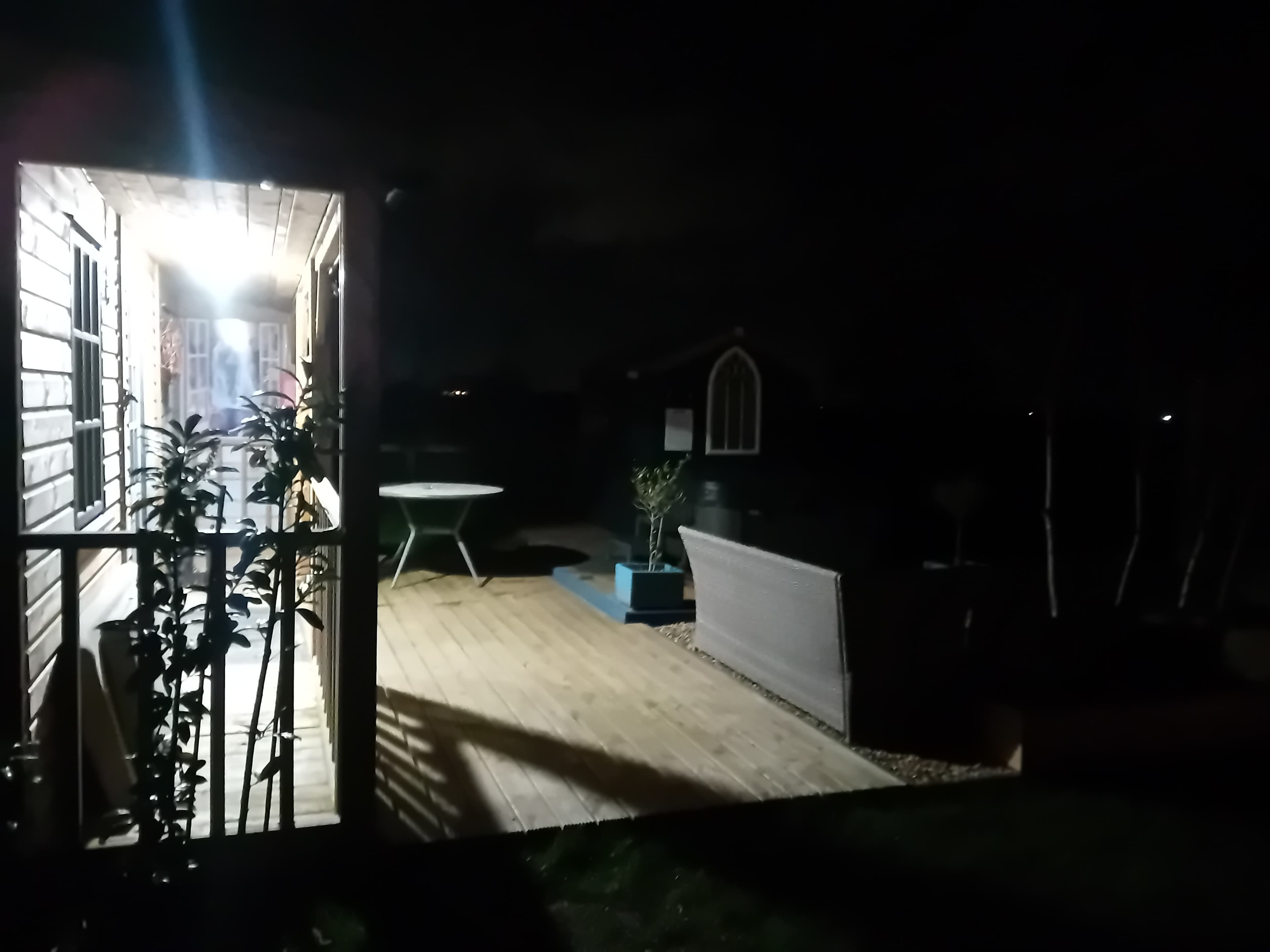 Outside looking in. 
