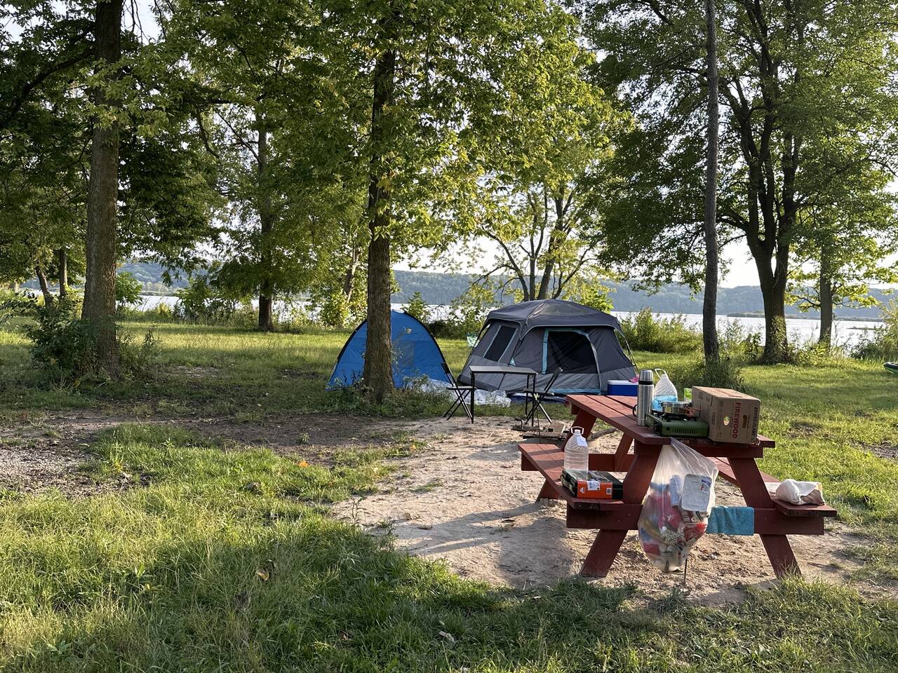 starved rock  waterfront campsite 144