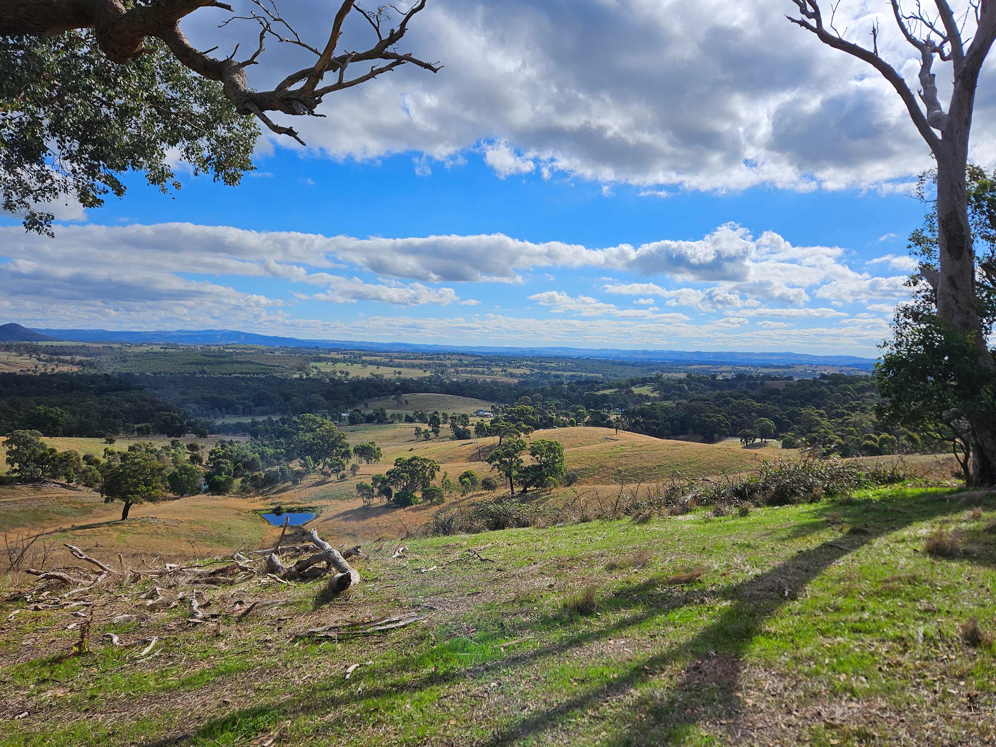 Chain of pond hills
