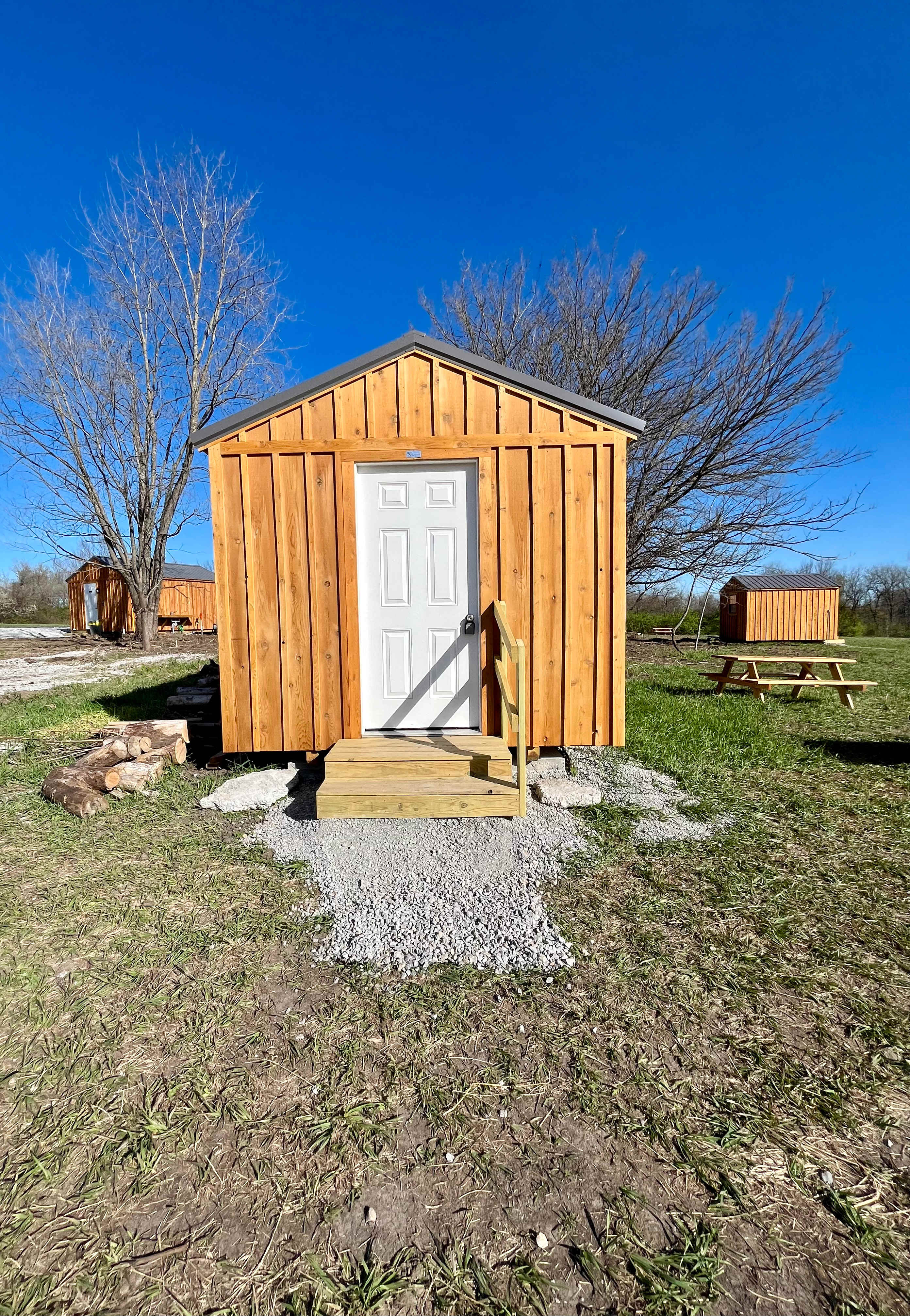 Our Amish built bunk houses are cozy and sturdy.
