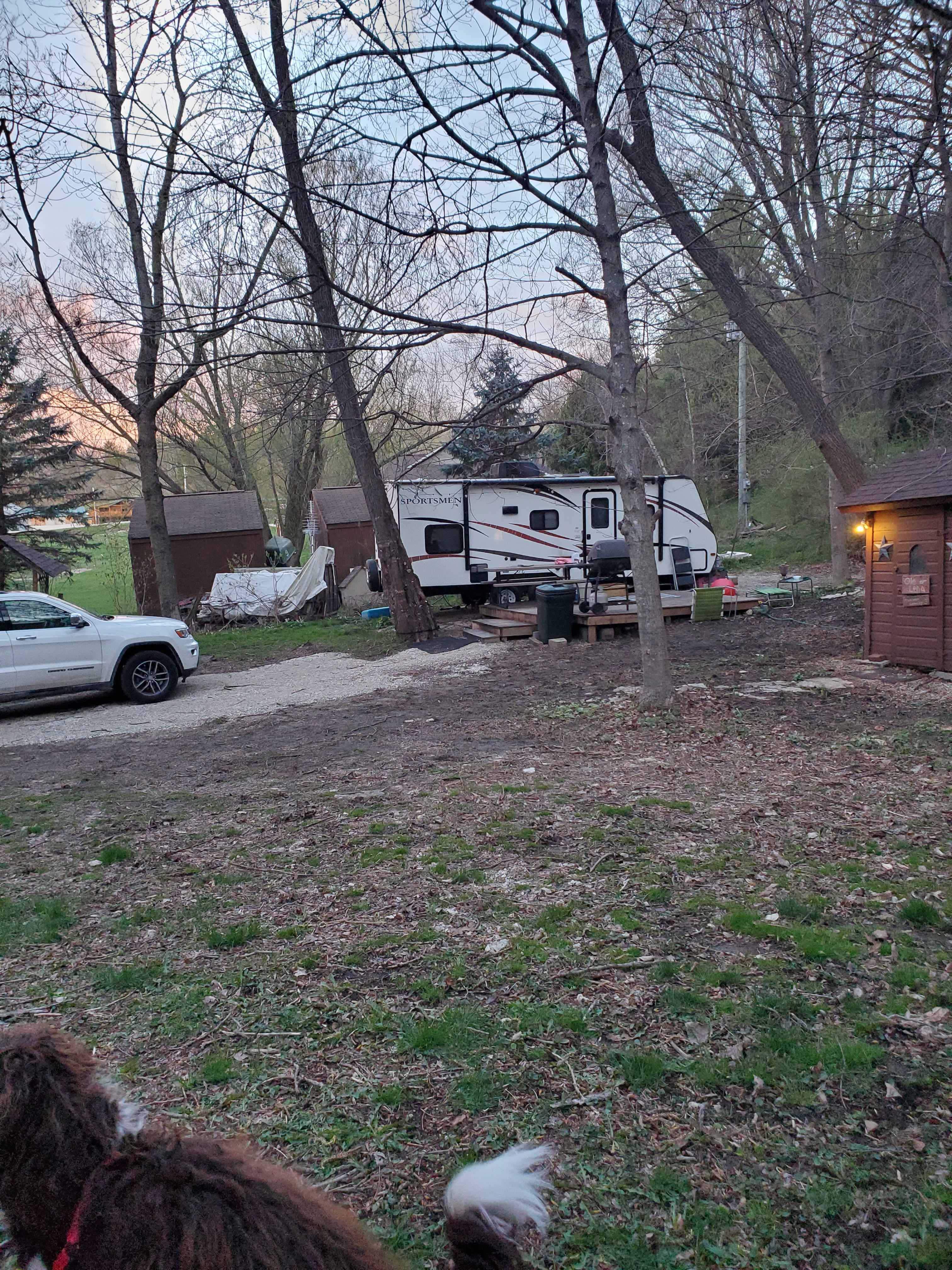 Campsite from the footbridge