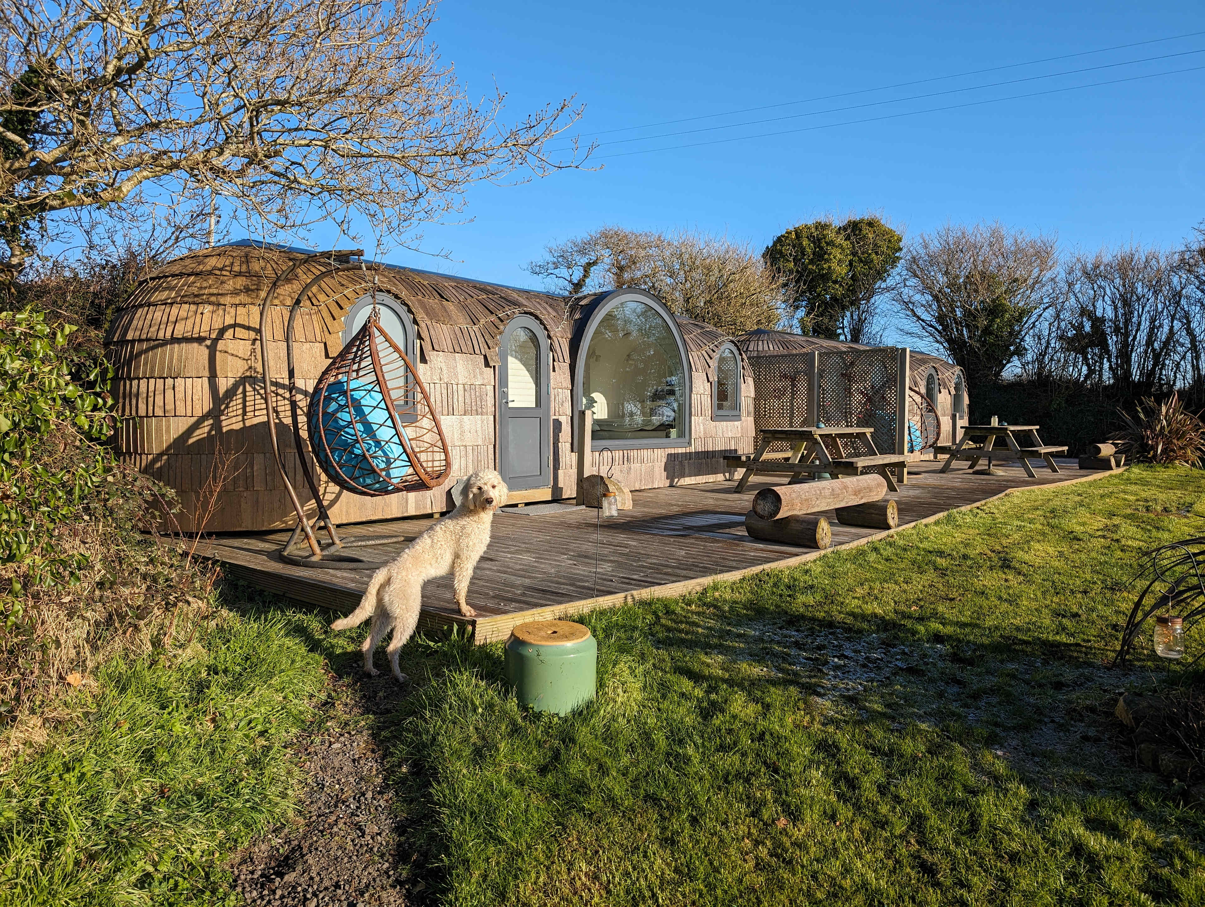 Jam First and Clotted Cream cabins, side by side