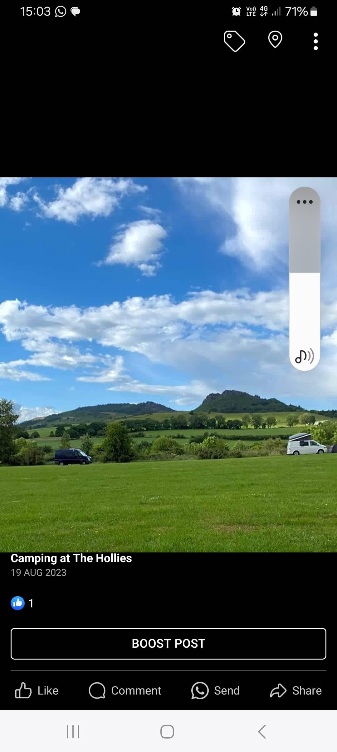 Camping at The Hollies