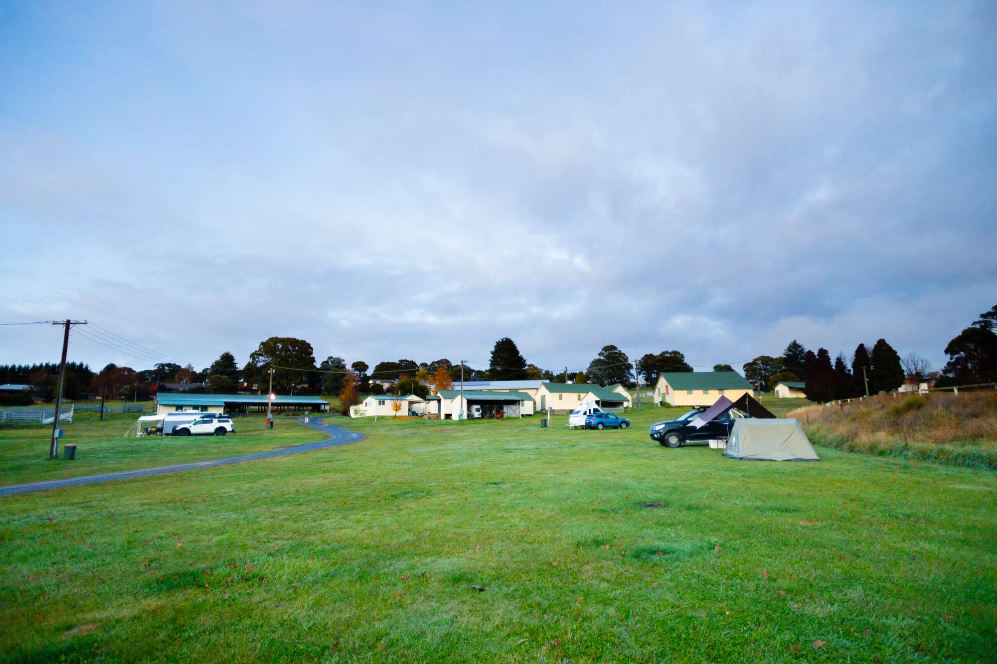 Overlooking the grounds